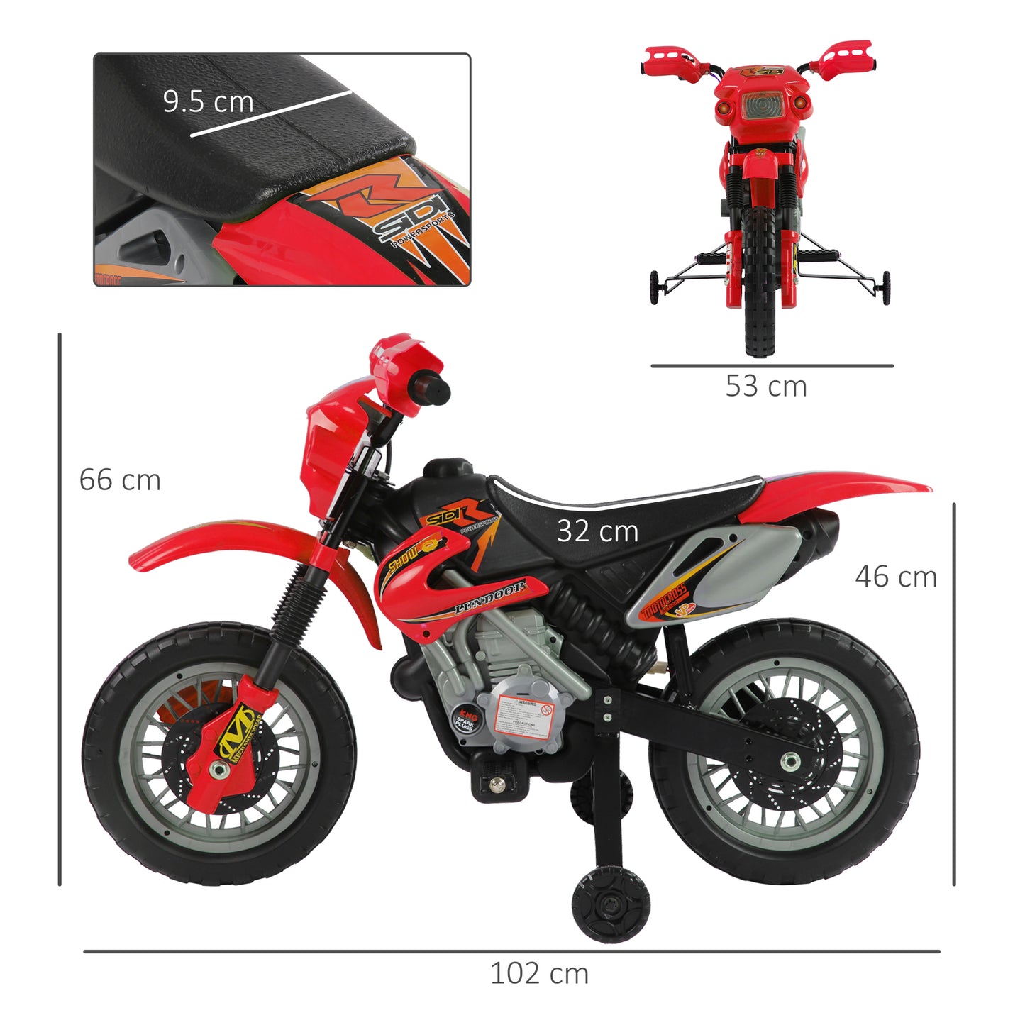 6V Kids Child Electric Motorbike Ride on Motorcycle Scooter