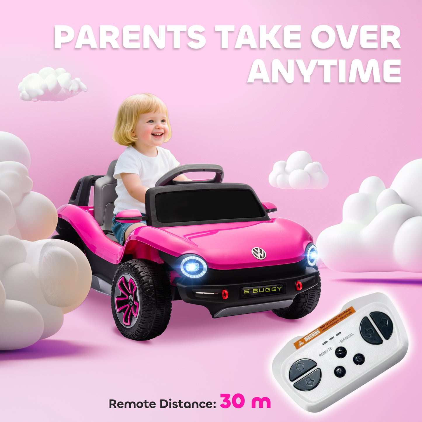 Volkswagen Licensed Kids Electric Car with Remote Control
