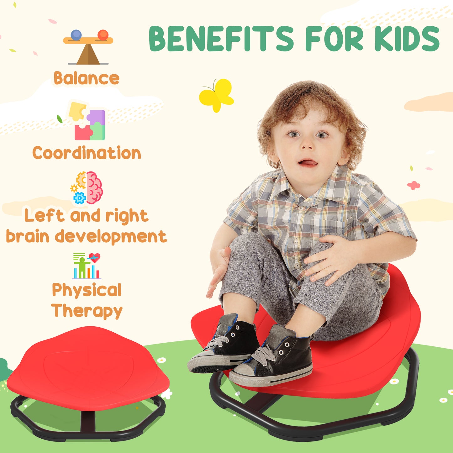 Sensory Spinning Chair for Kids, for Coordination, Balance