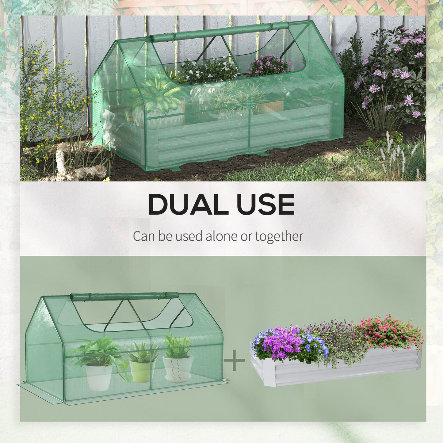Raised Garden Bed with Greenhouse (1)