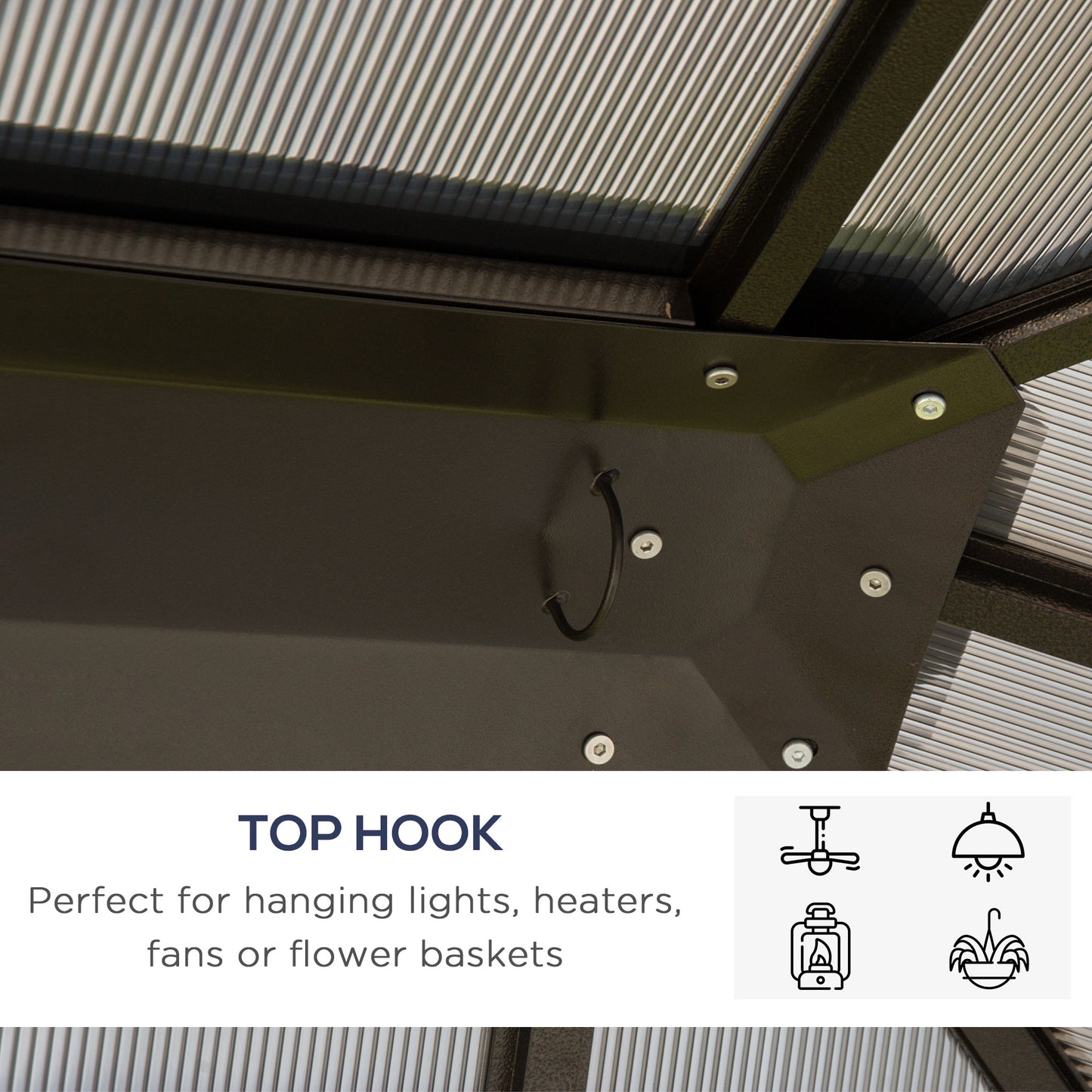 3 x 3.6m Hardtop Gazebo Canopy