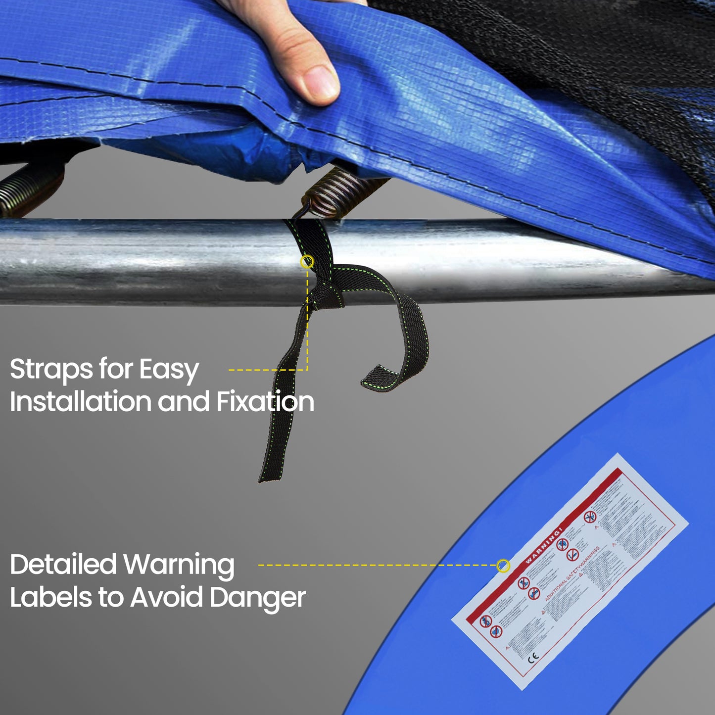 8FT Trampoline Spring Cover (1)