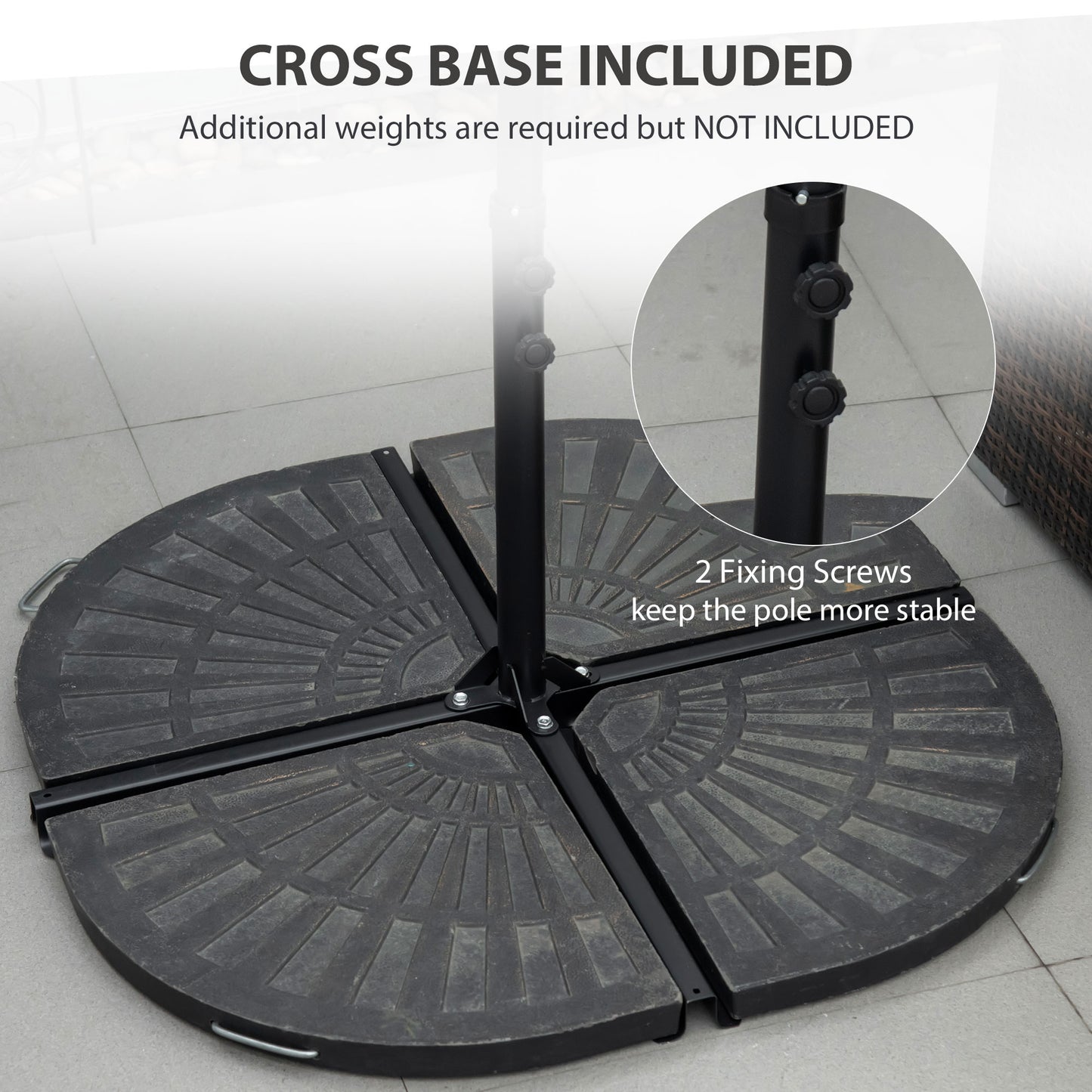 2.5M Garden Cantilever Parasol