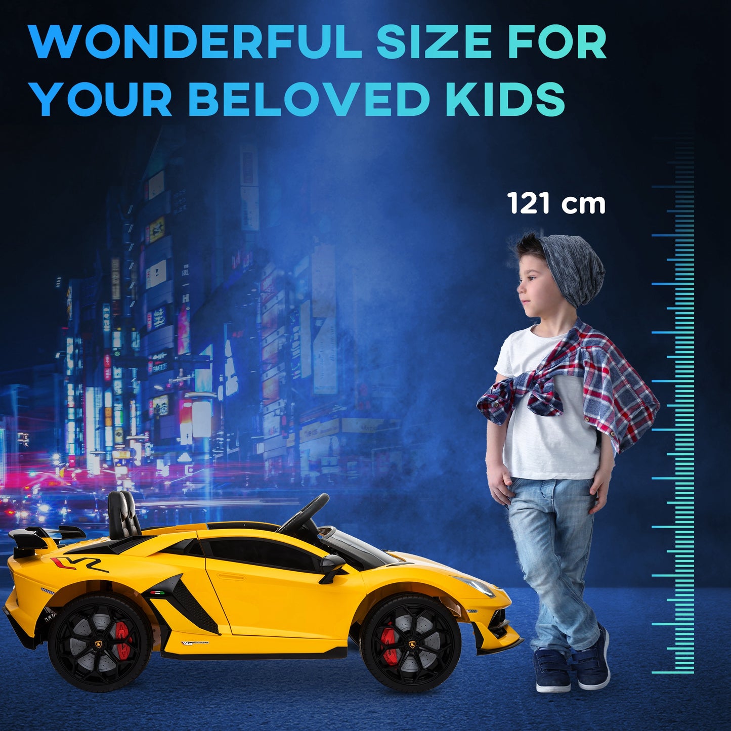Lamborghini Aventador Licensed 12V Kids Electric Ride On Car Racing