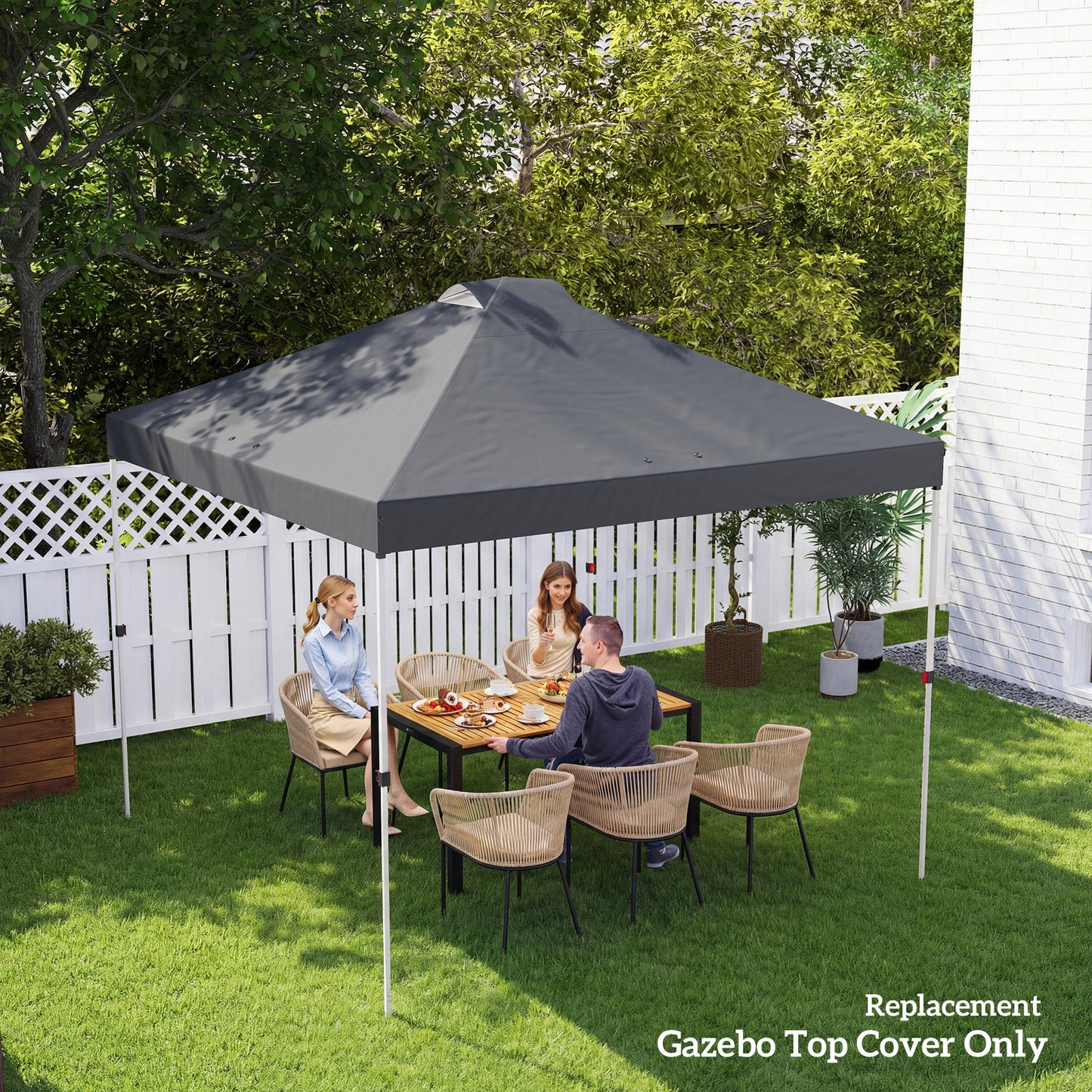 Gazebo Roof Replacement UV50+ Waterproof Pop Up Canopy Cover