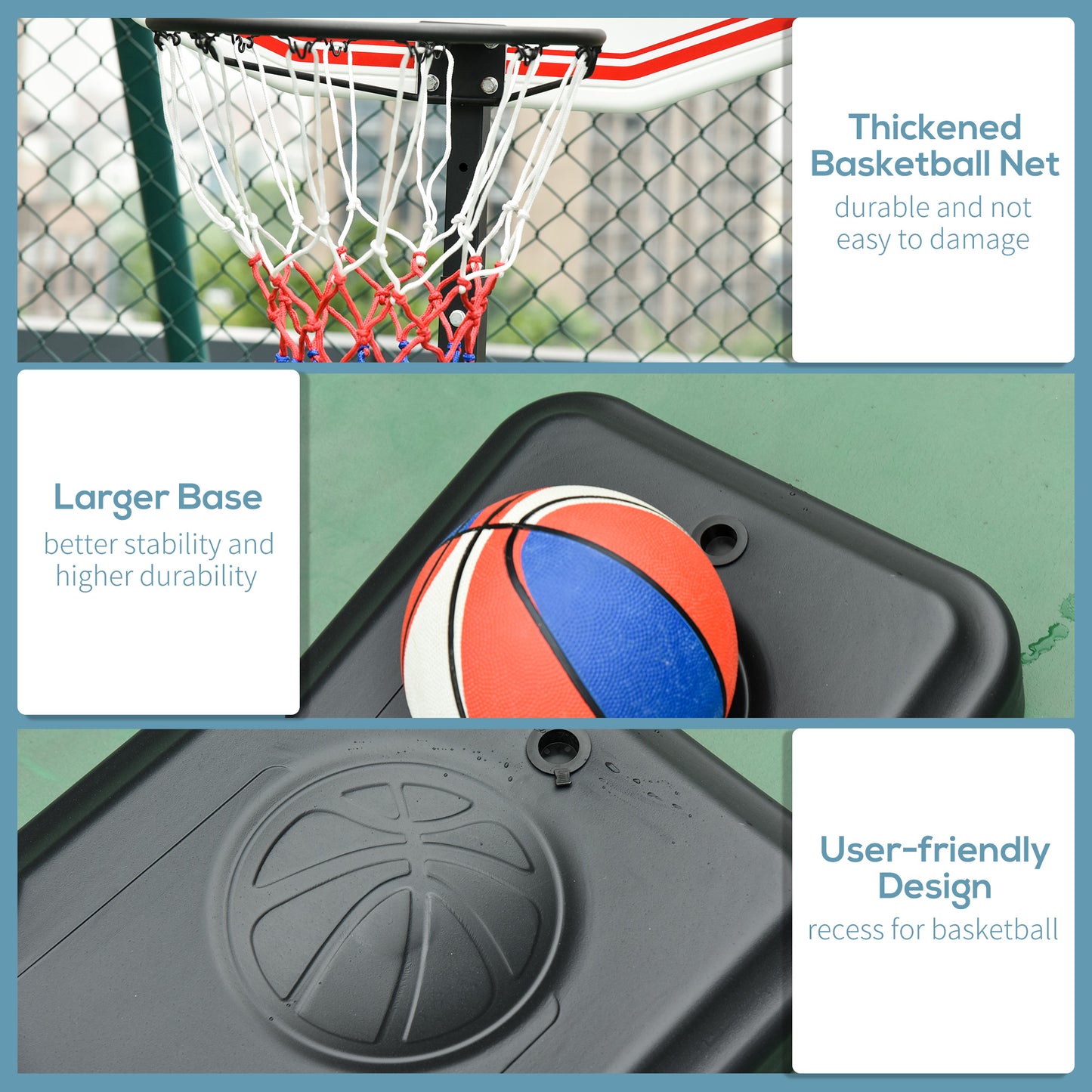 Basketball Hoop Outdoor, Portable Basketball Hoop and Stand