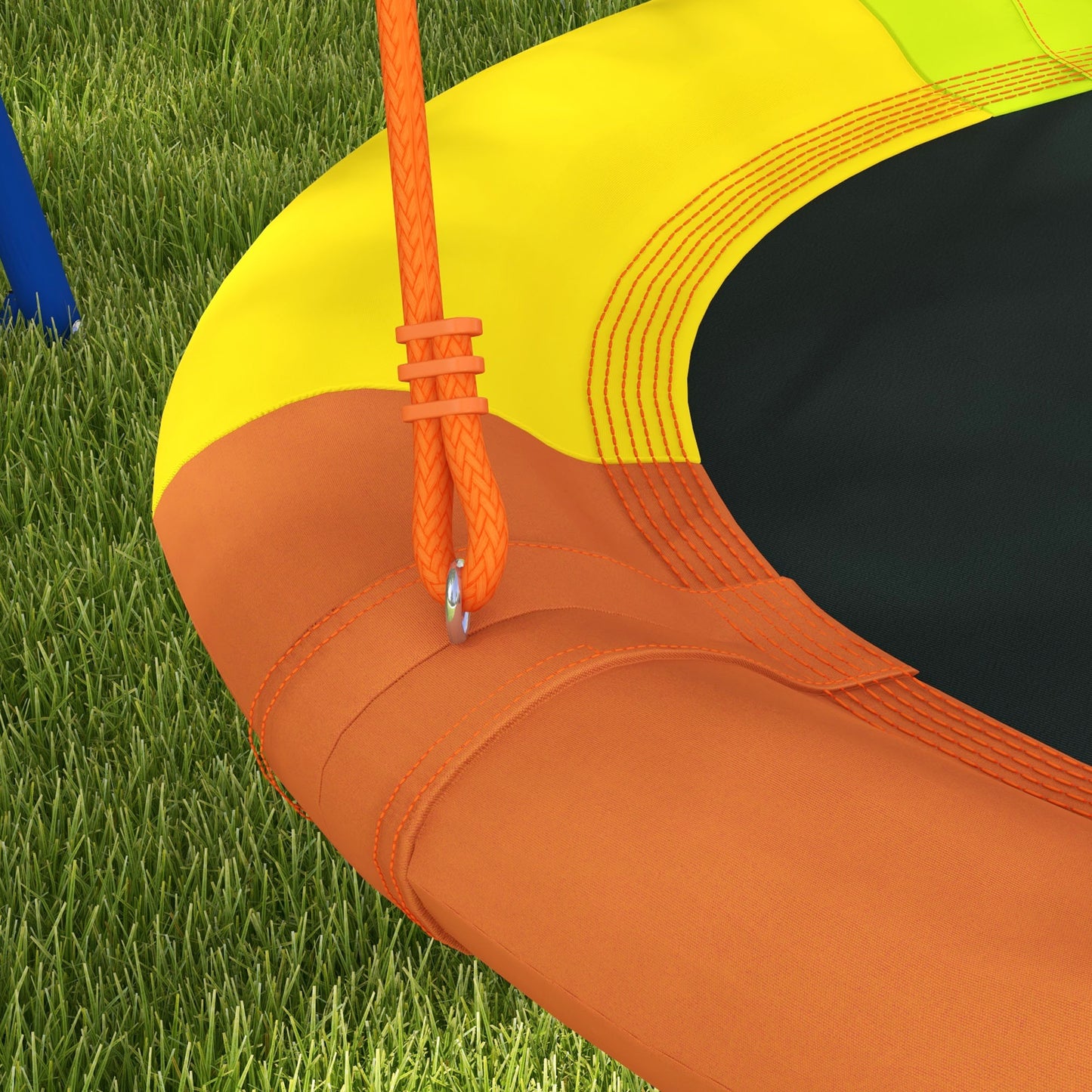 Metal Kids Swing Set Nest Swing Seat with A-Frame Structure