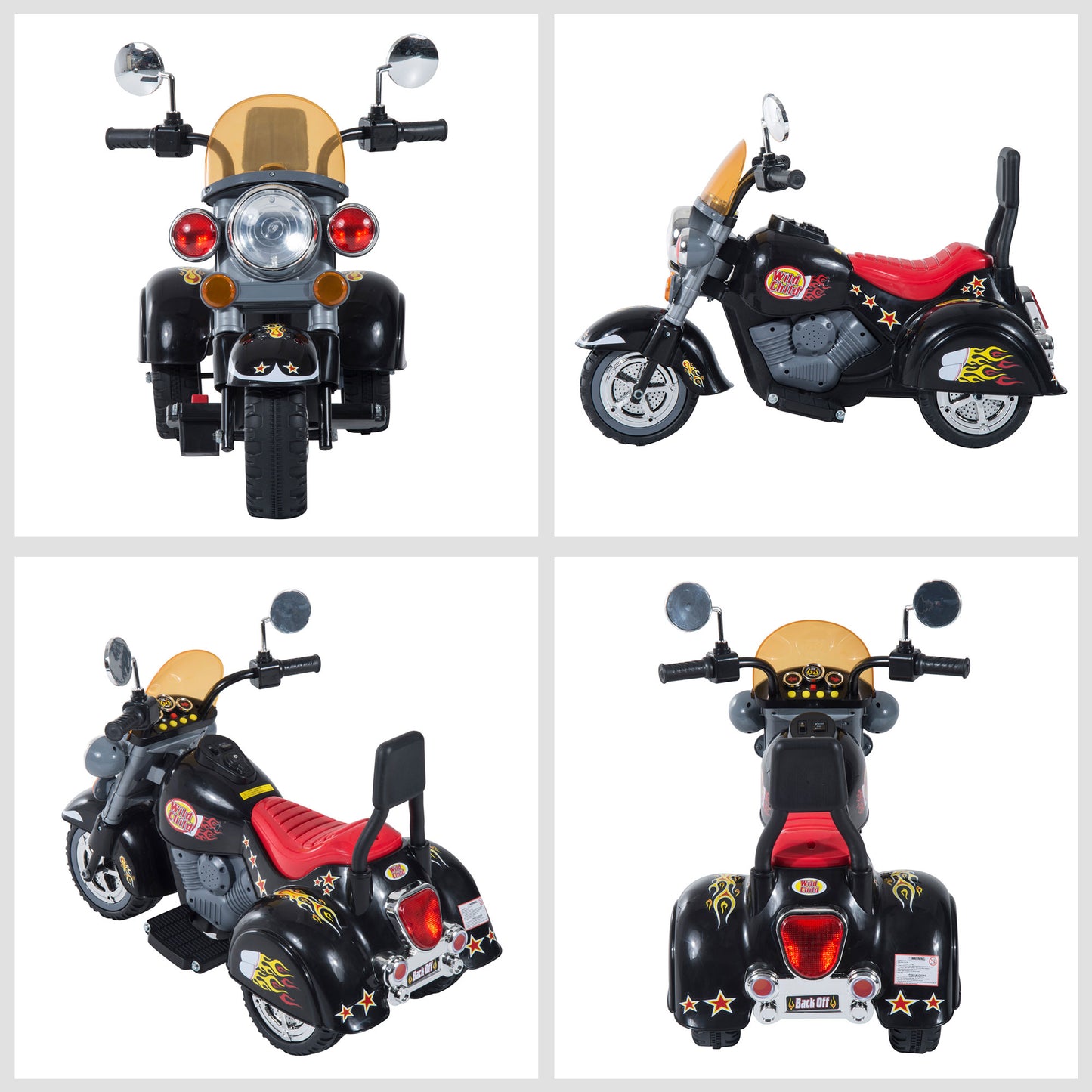 Kids Ride On Toy Car Motorbike Electric Scooter 6V Battery Operated