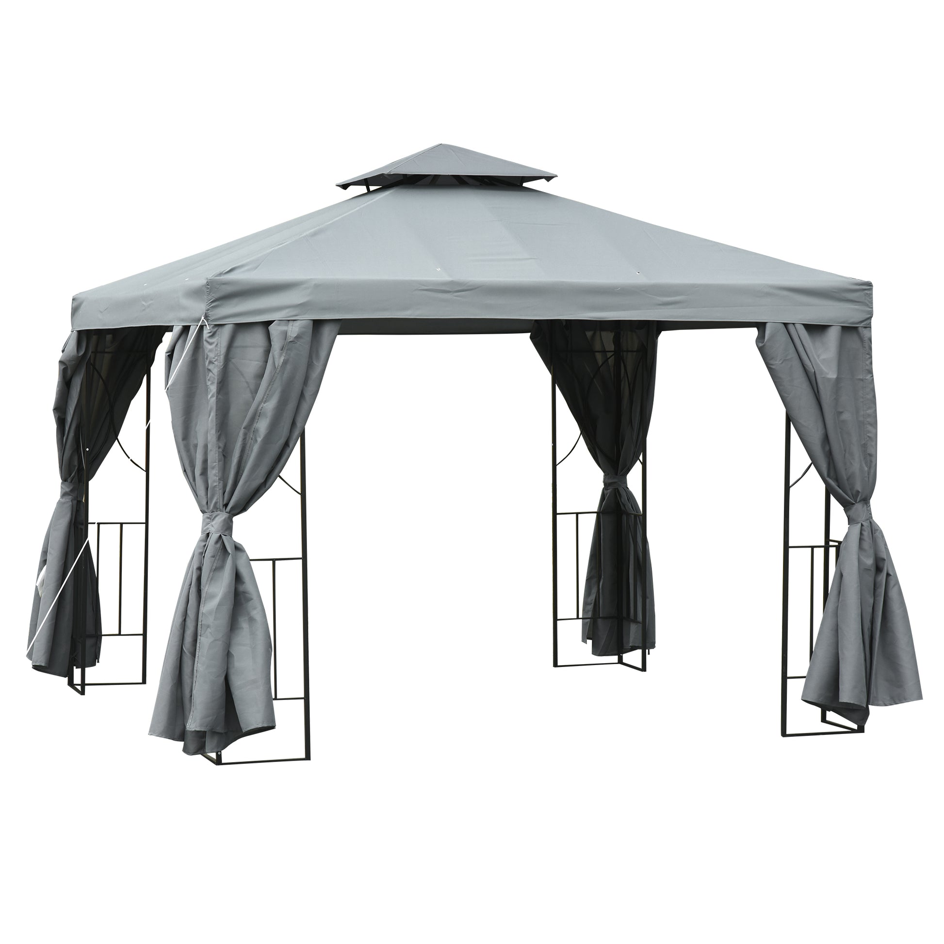 3 x 3 m Garden Gazebo Double Roof Marquee Patio Wedding Party Tent (2)