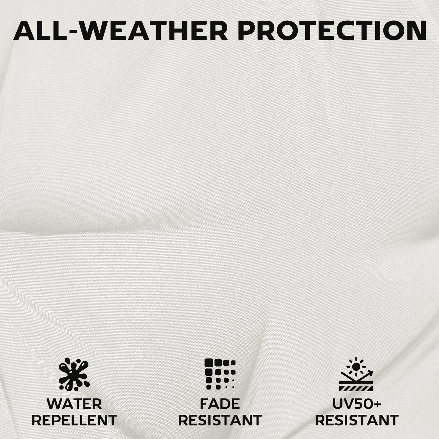 Set of 6 Outdoor Seat Cushions with Machine Washable Cover