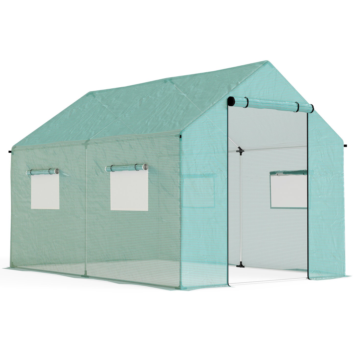Polyethylene Walk-in Polytunnel Greenhouse, 2 x 3(m)