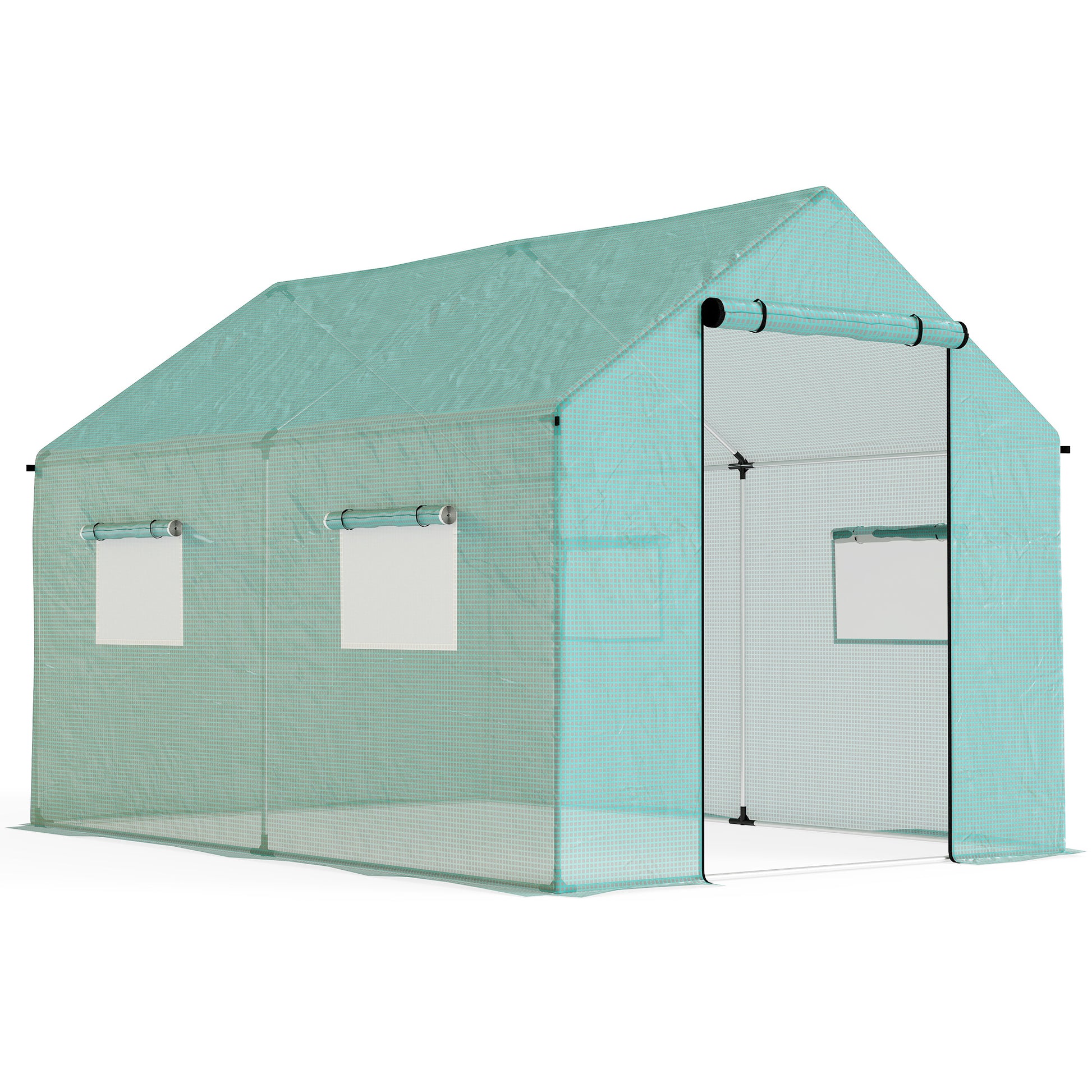 Polyethylene Walk-in Polytunnel Greenhouse, 2 x 3(m)
