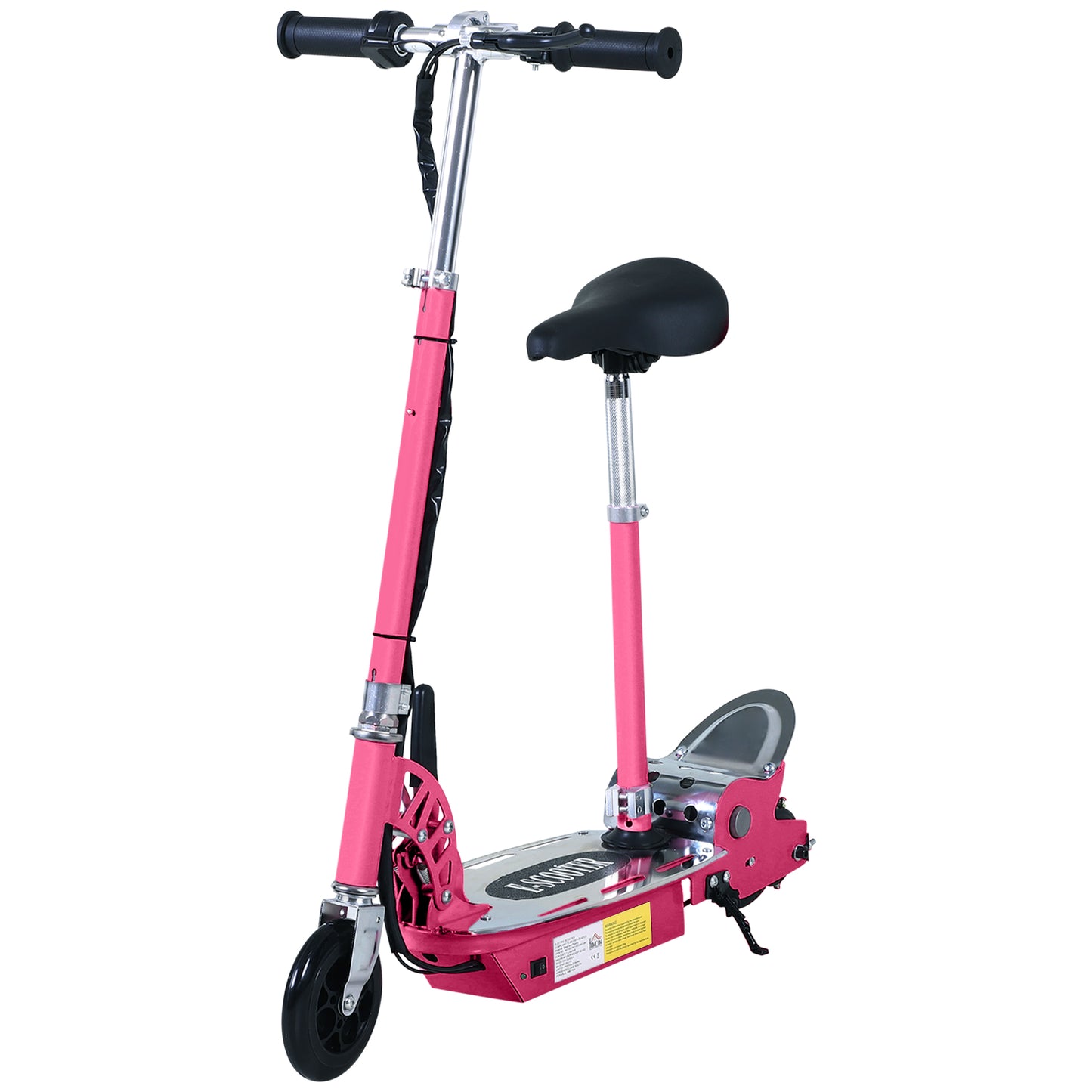 Foldable Powered Scooter with Adjustable Seat, Brake
