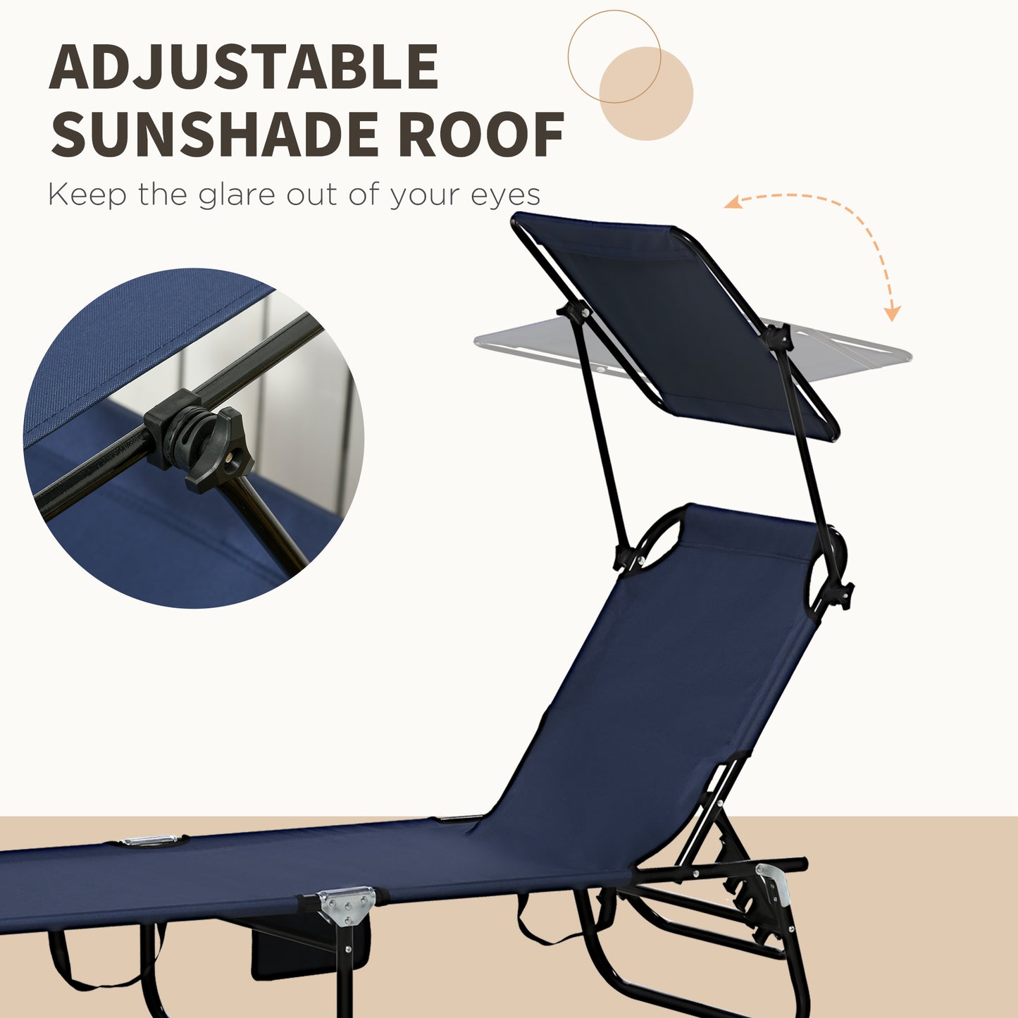 Set of Two Folding Sun Loungers