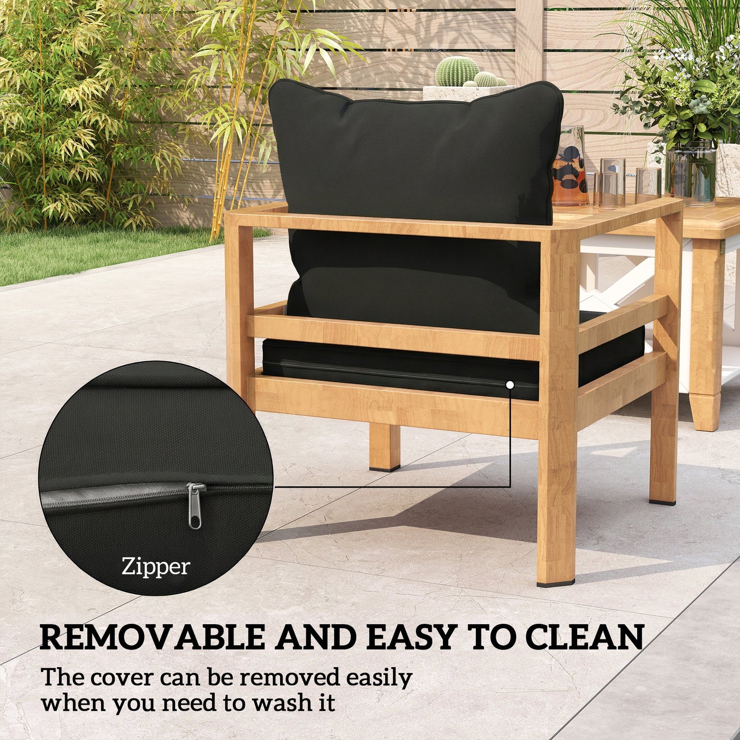 Seat and Back Padded Cushion Set, CUSHION ONLY