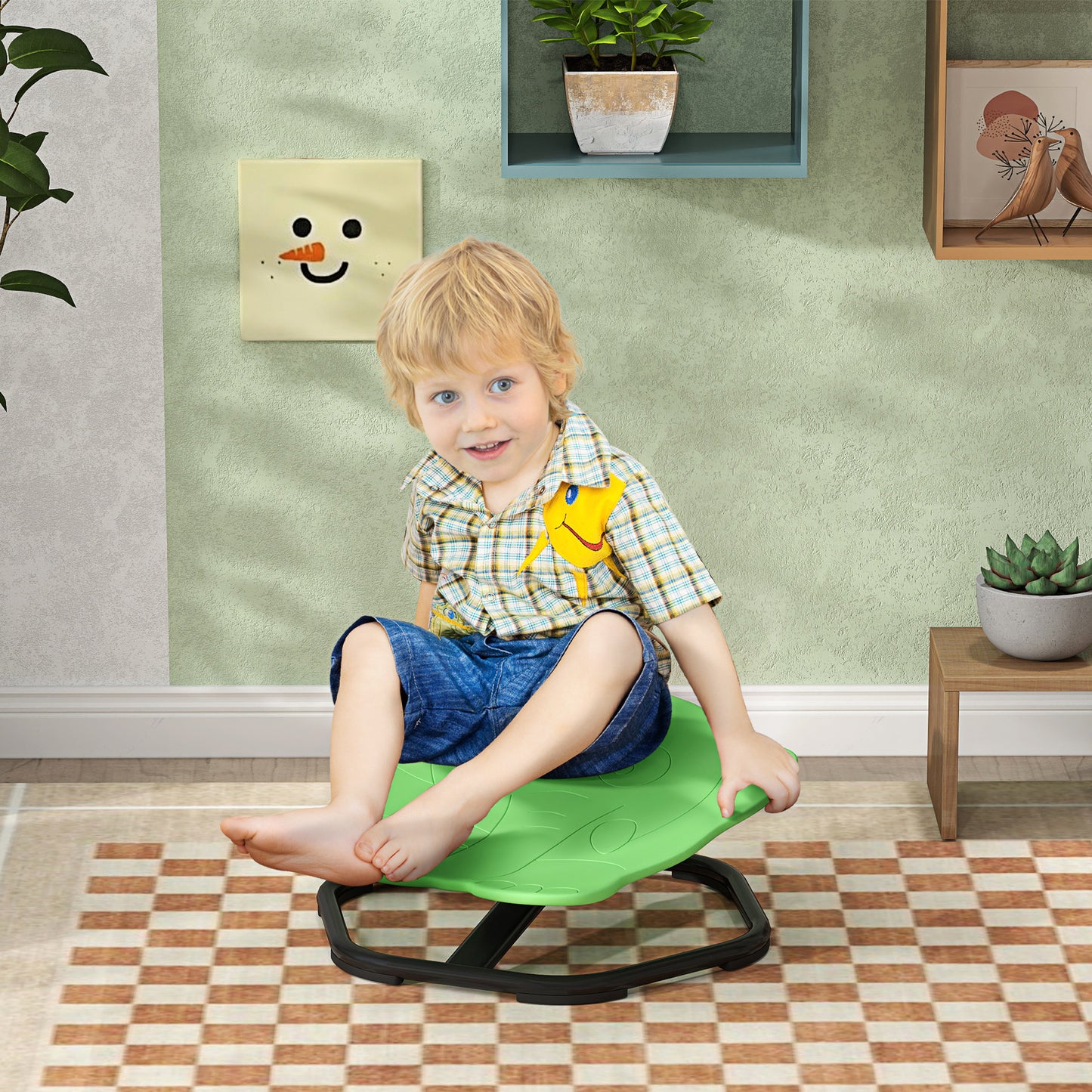 Elephant-Shaped Spinning Chair for Autism, 3-6 Years