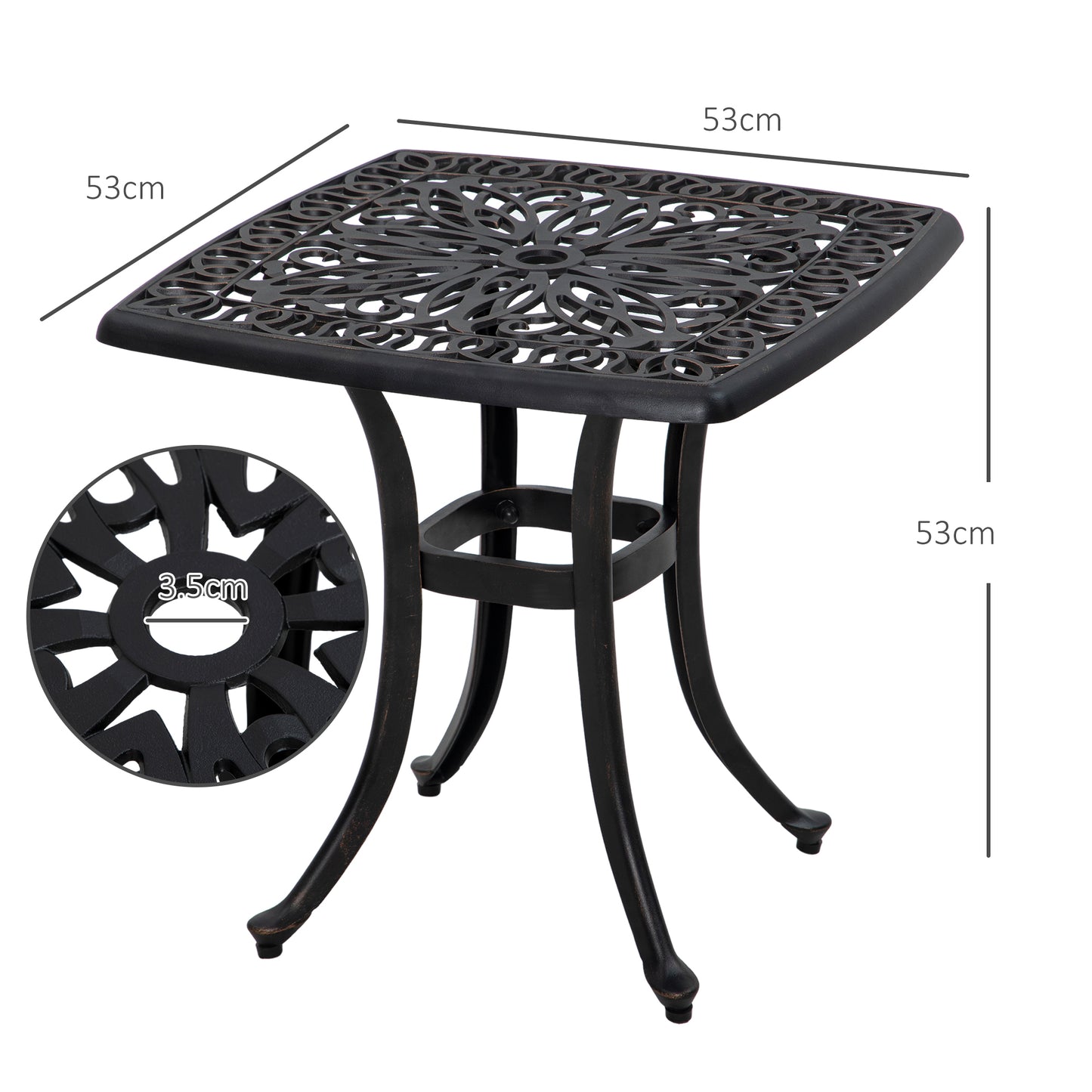 Cast Aluminium Bistro Table