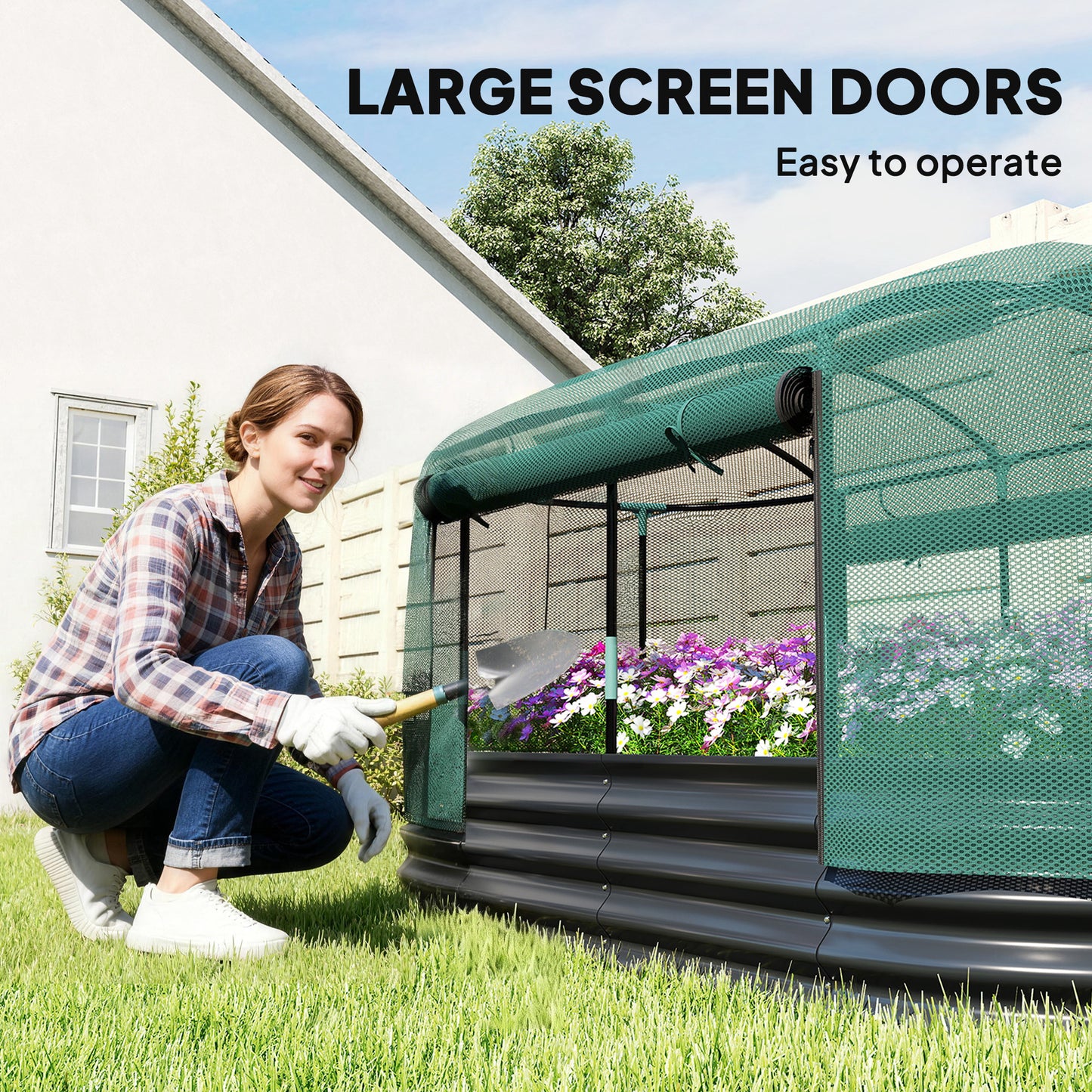 Galvanised Raised Garden Bed Kit with Self Watering System