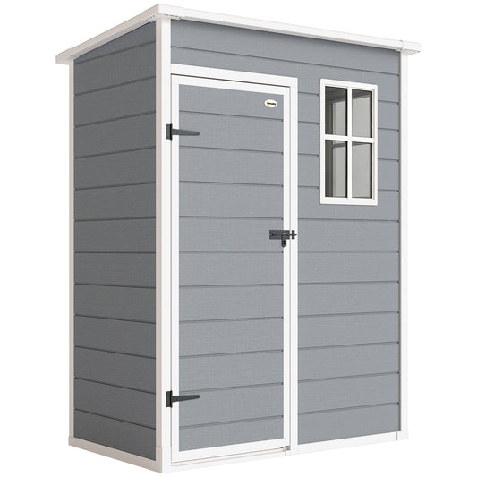 5' x 3' Plastic Garden Shed with Floor