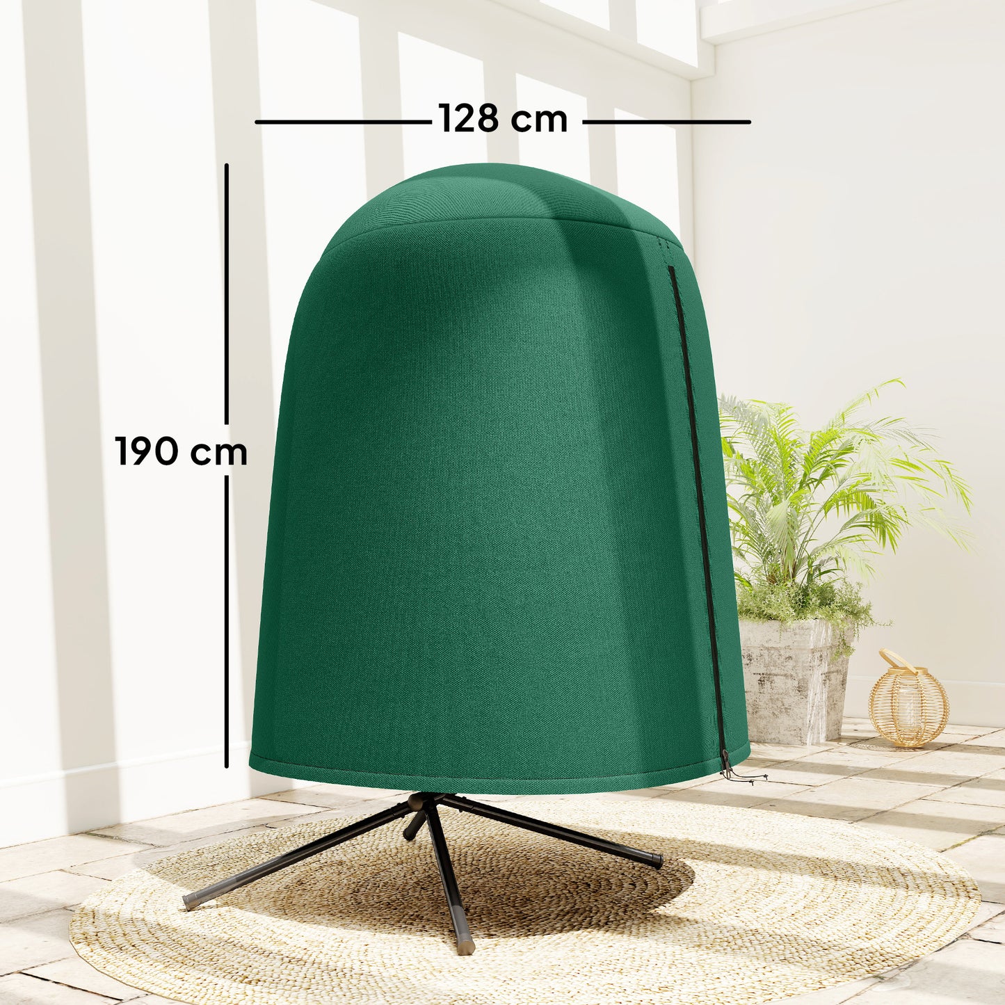 190 x Φ128cm Hanging Egg Chair Furniture Cover