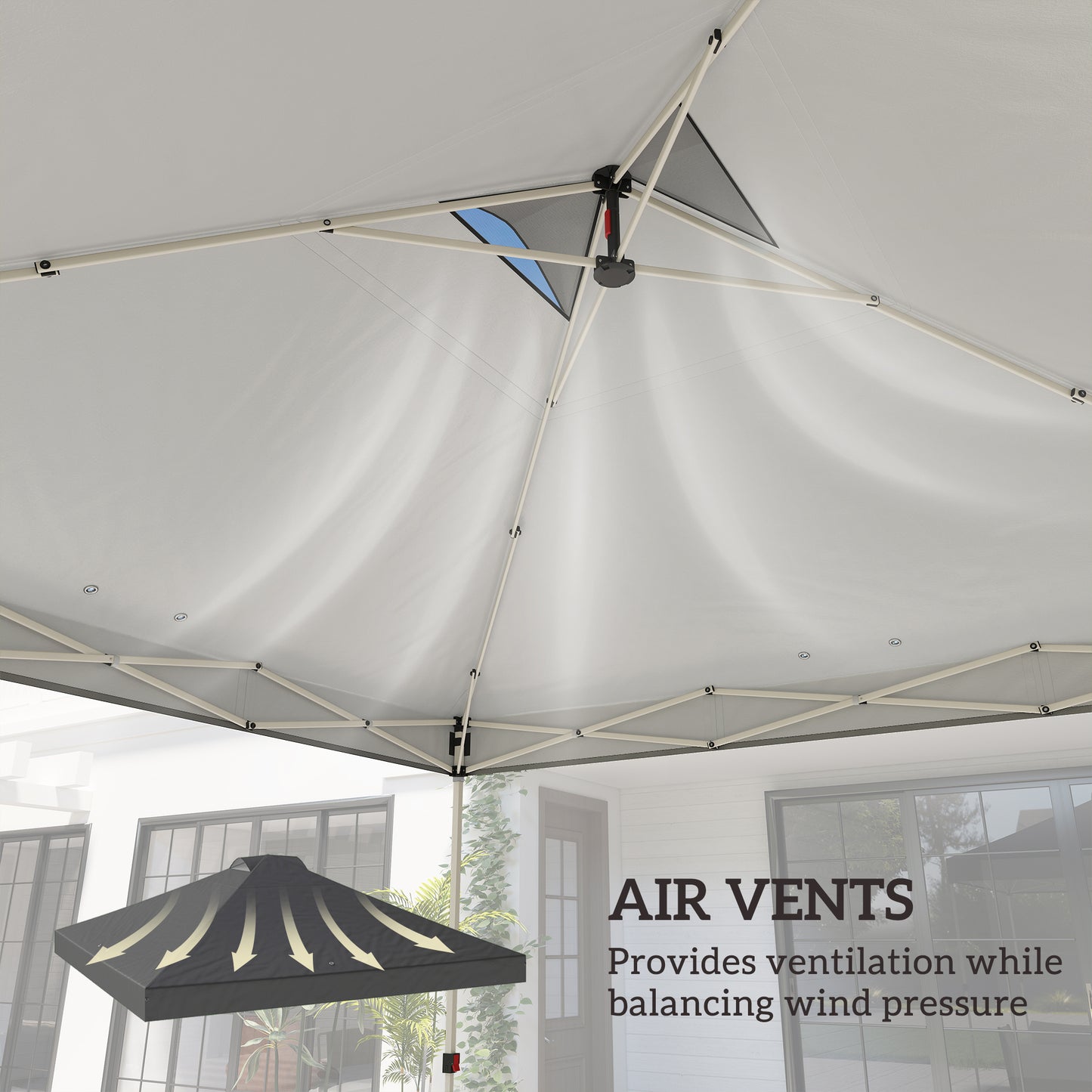 Gazebo Roof Replacement UV50+ Waterproof Pop Up Canopy Cover