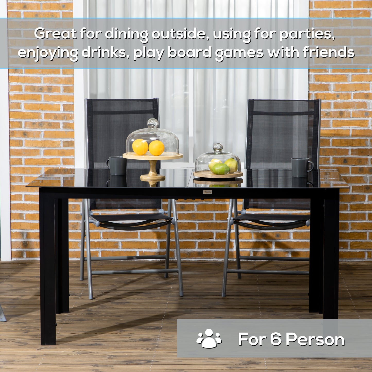 Outdoor Dining Table for 6