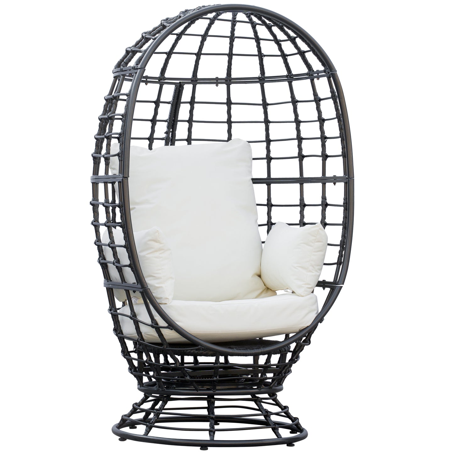 360° Swivel Egg Chair, Garden Rattan Swivel Chair