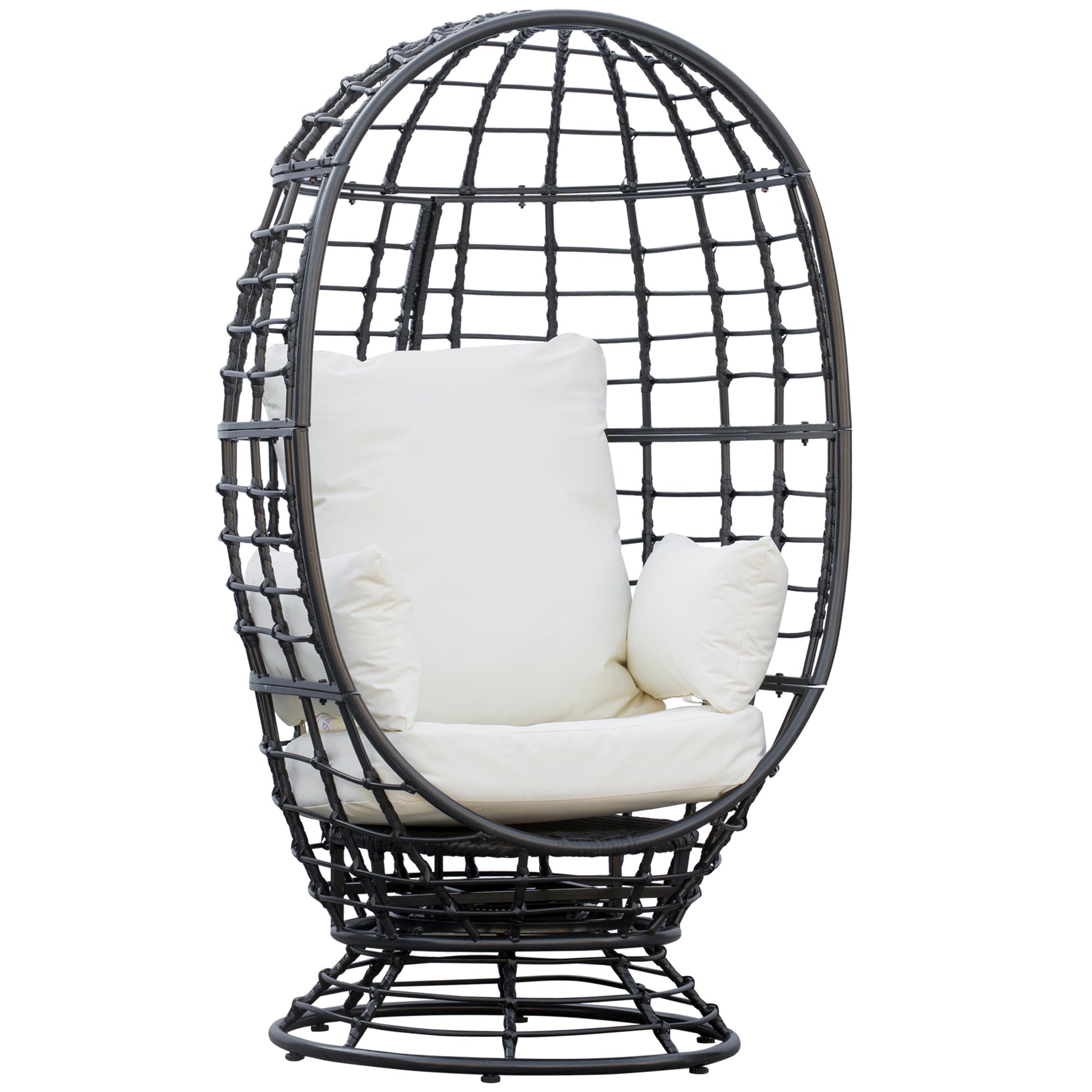 360° Swivel Egg Chair, Garden Rattan Swivel Chair