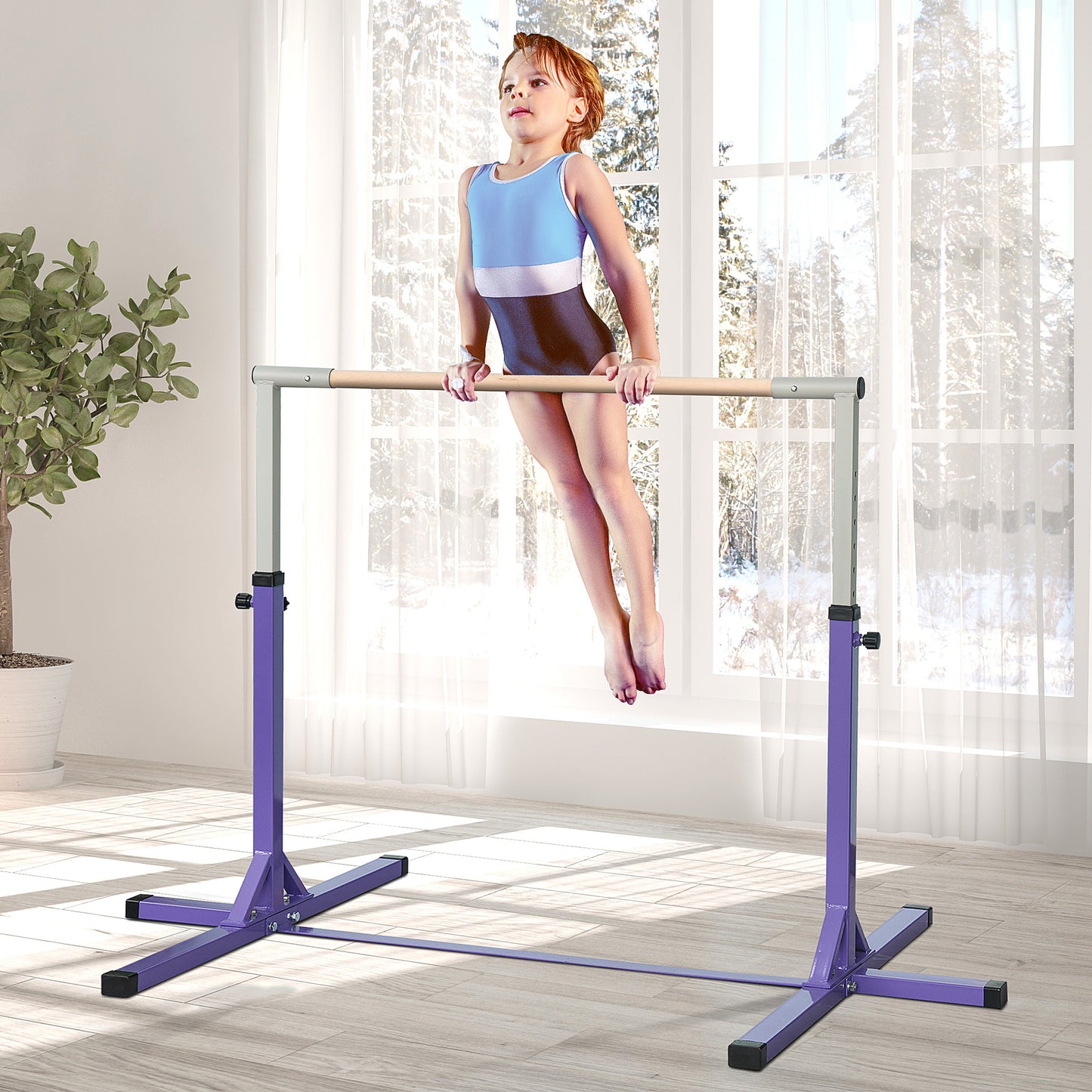 Steel Frame Adjustable Horizonal Gymnastics Bar