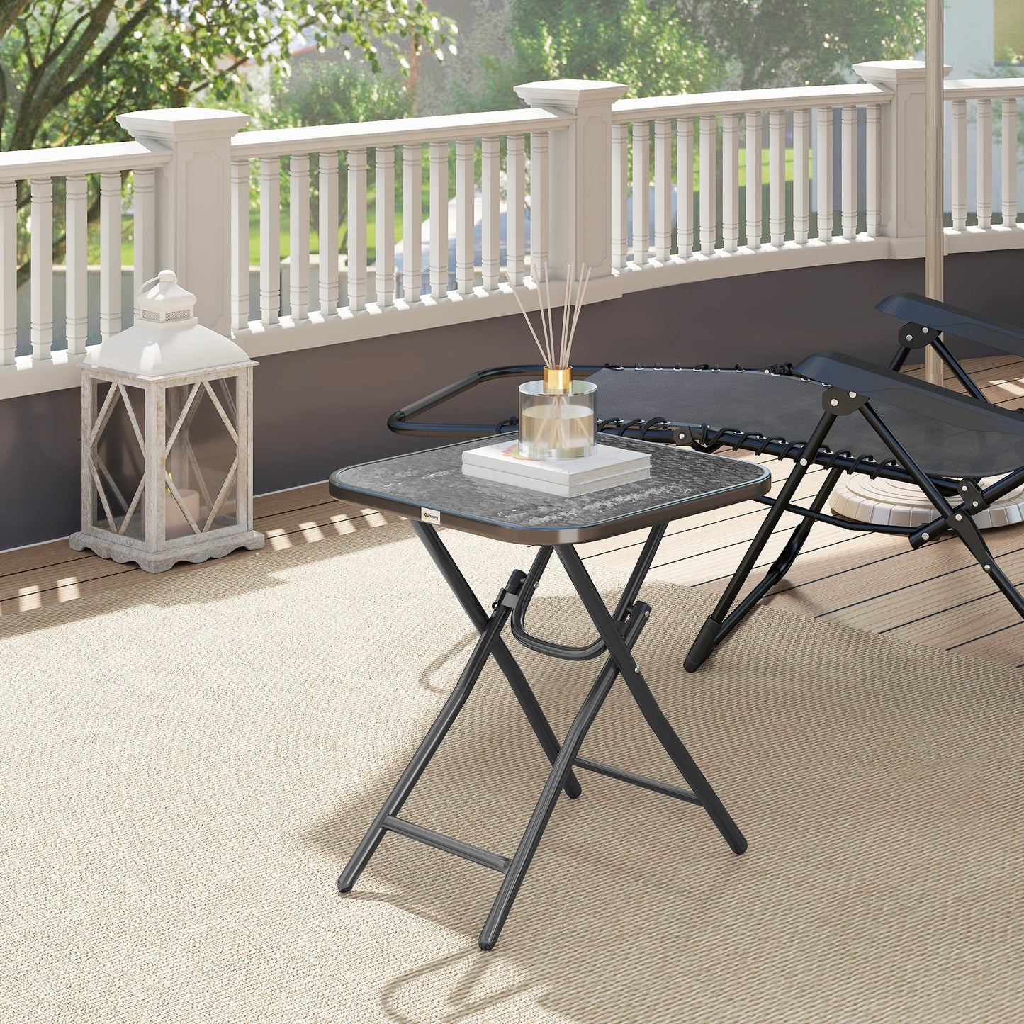 Foldable Garden Table Square Folding Table