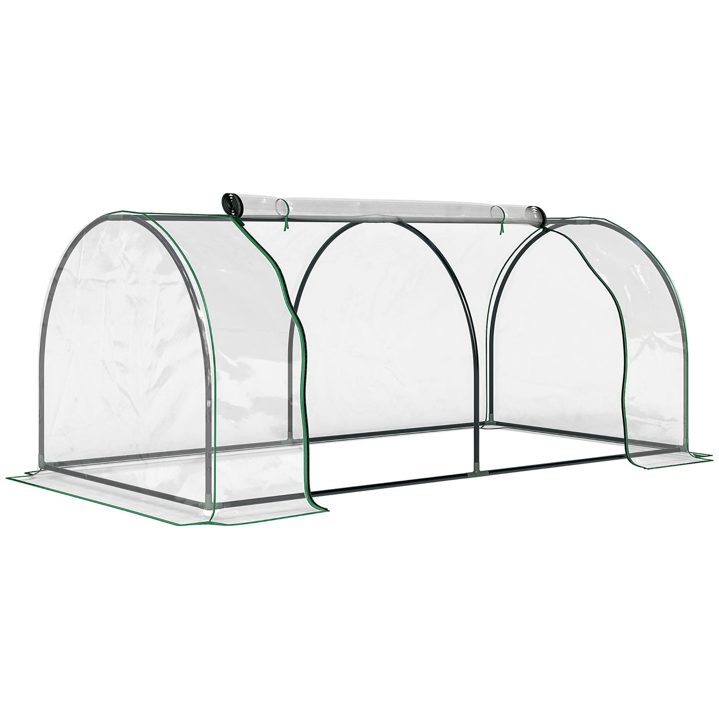 Tunnel Greenhouse Green Grow House for Garden Outdoor, Steel Frame (1)