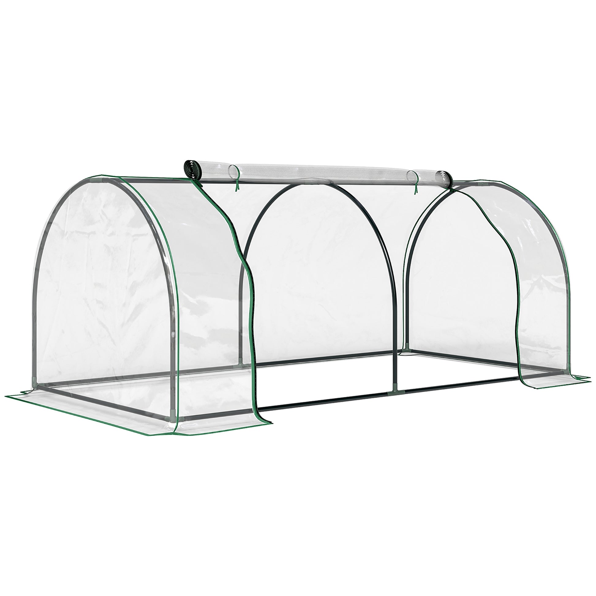 Tunnel Greenhouse Green Grow House for Garden Outdoor, Steel Frame (1)