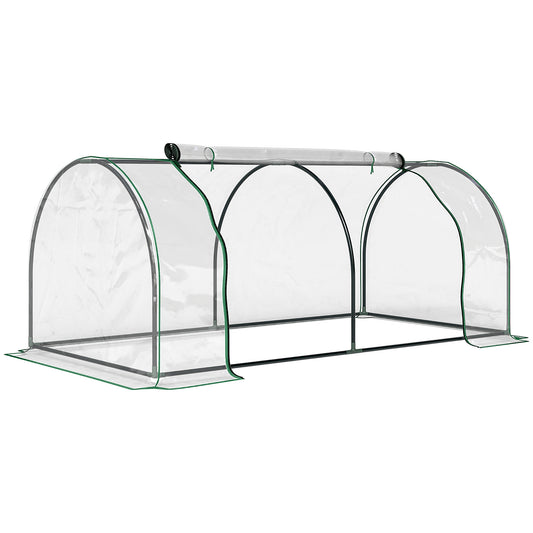 Tunnel Greenhouse Green Grow House for Garden Outdoor, Steel Frame (1)