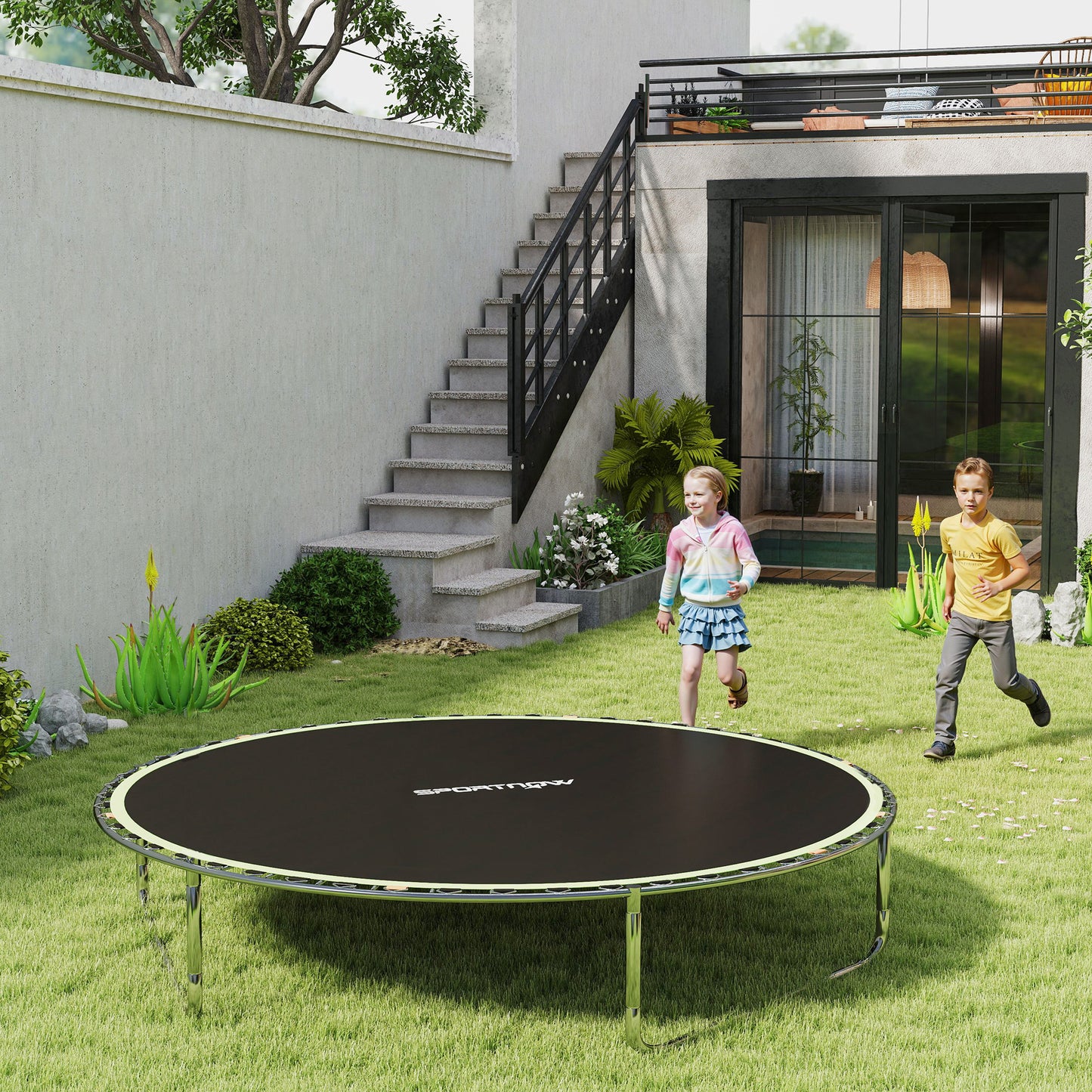 Trampoline Replacement Mat with Spring Pull Tool, 54 V-Hooks