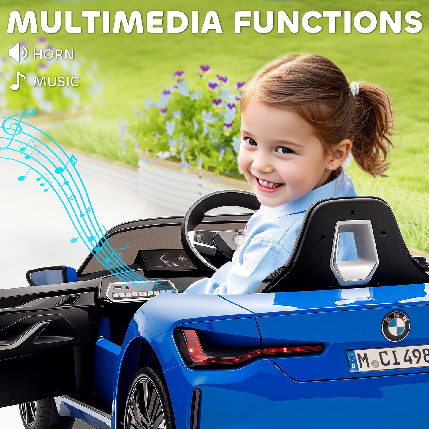BMW i4 Licensed 12V Kids Electric Ride-On Car