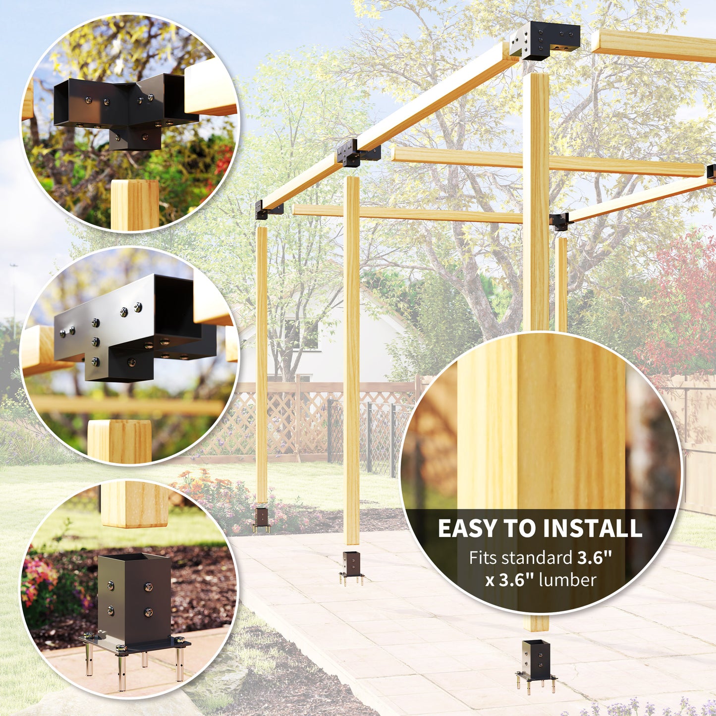 12PCS Pergola Kit, Pergola Brackets