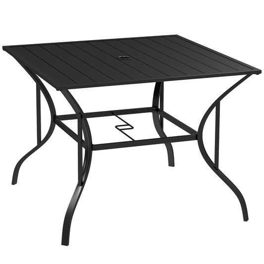 94 x 94 cm Garden Table with Parasol Hole