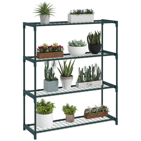 Four-Tier Steel Plant Shelf