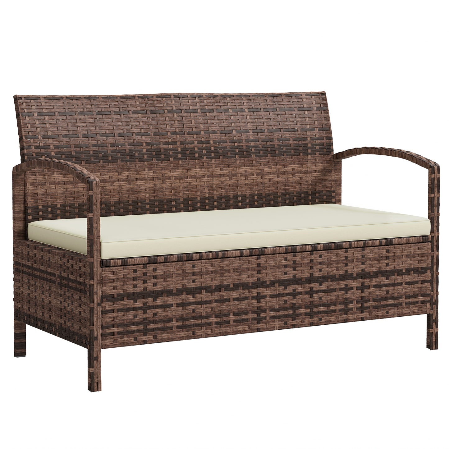125L Storage Garden Bench, with Cushion