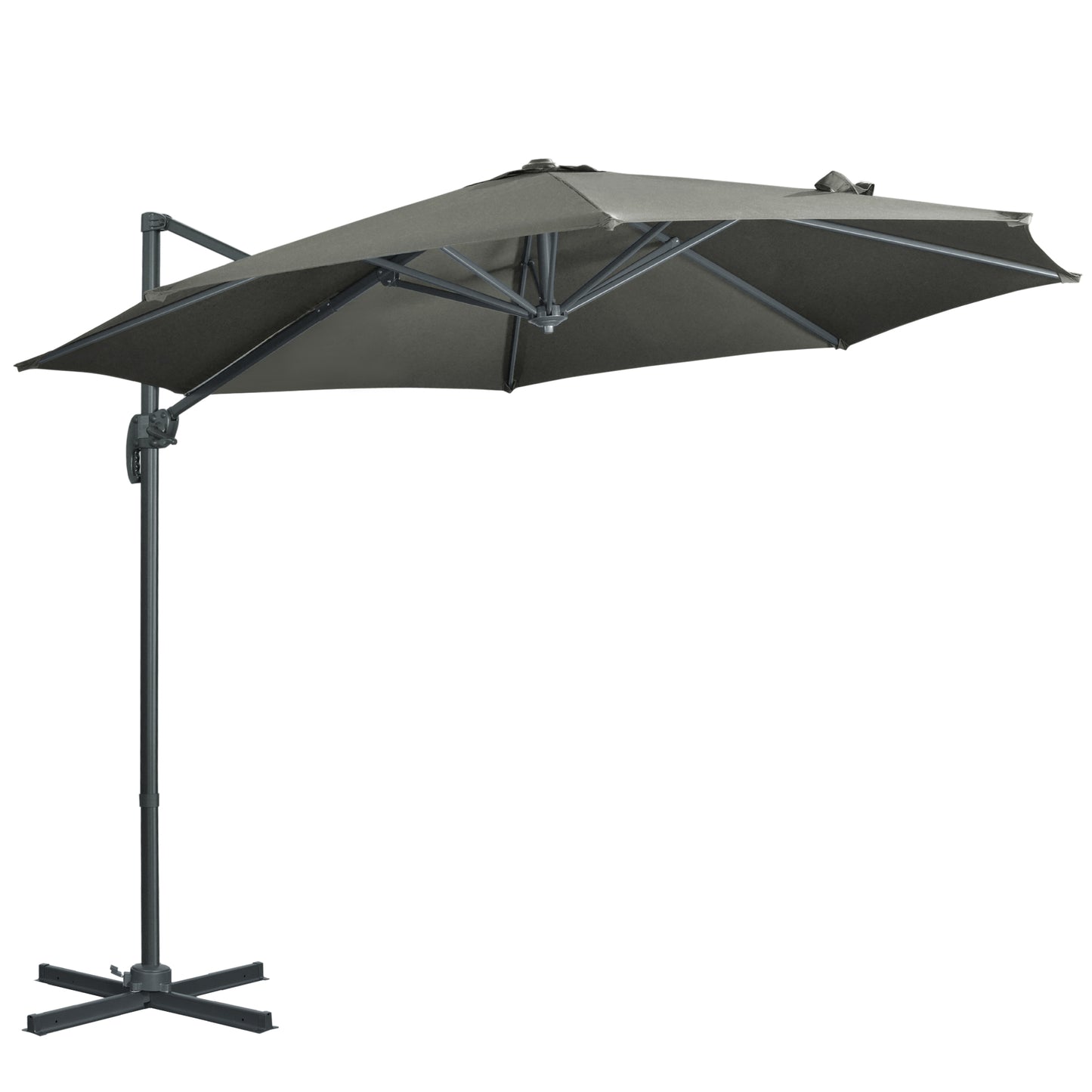 3 x 3(m) Cantilever Parasol with Cross Base