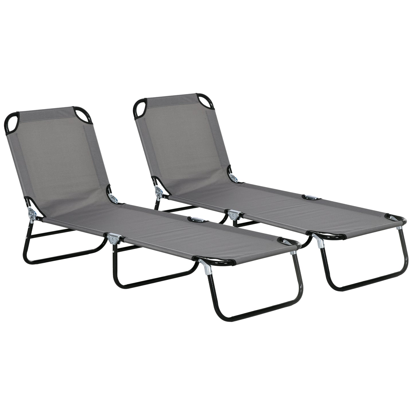 Garden Sun Lounger, with Five-Position Back (2)