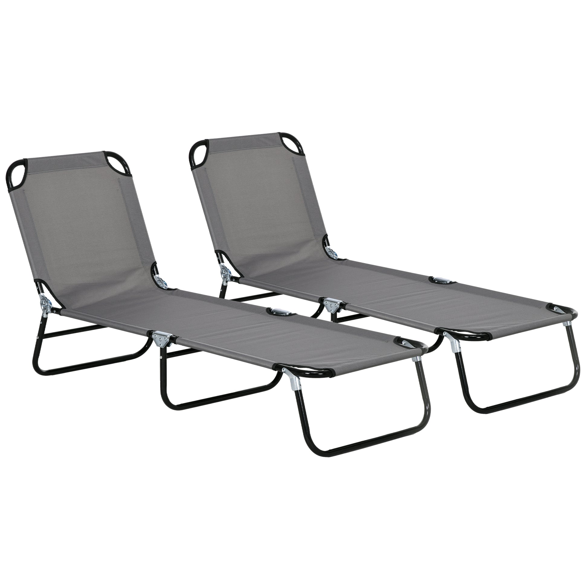 Garden Sun Lounger, with Five-Position Back (2)