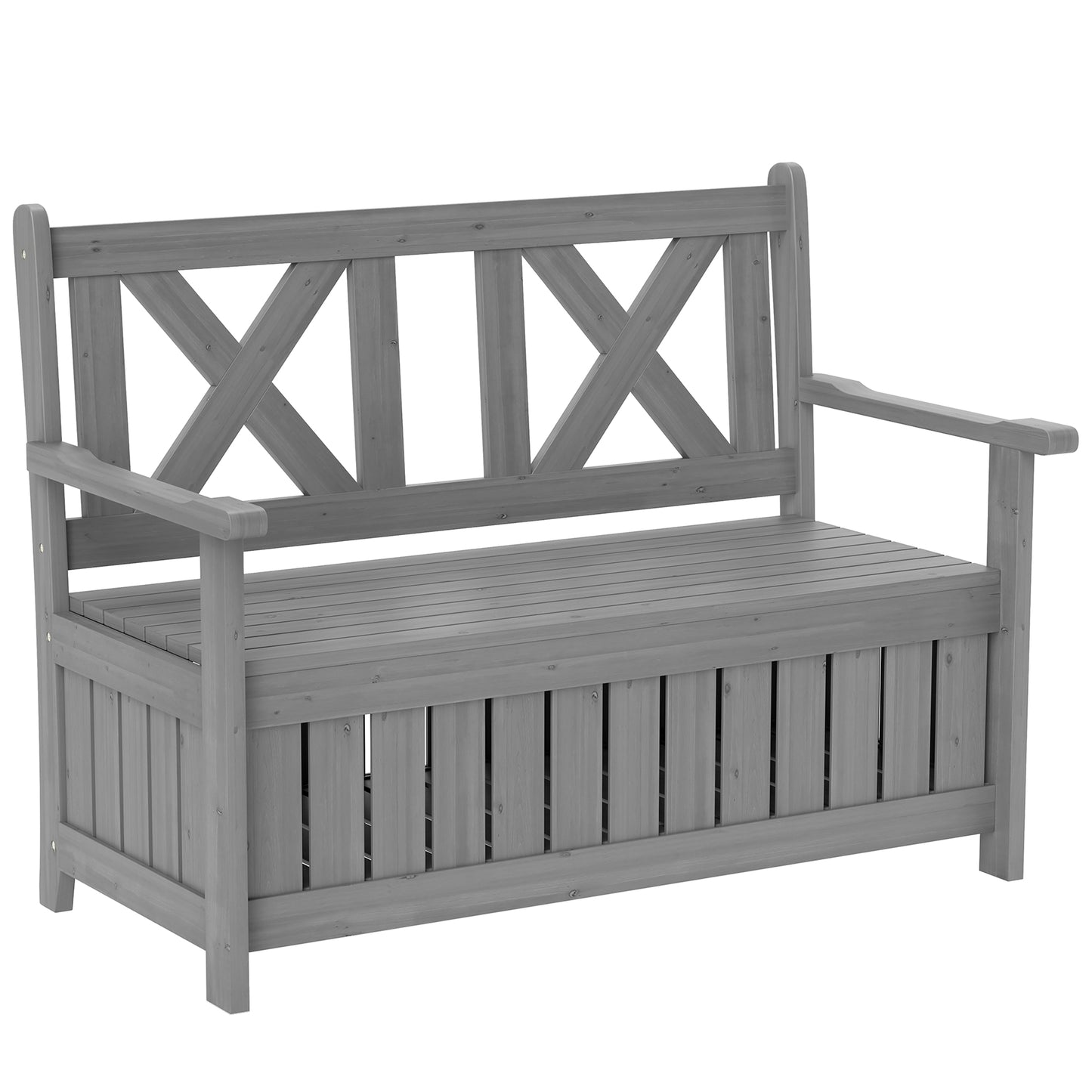 2-Seater Garden Storage Bench