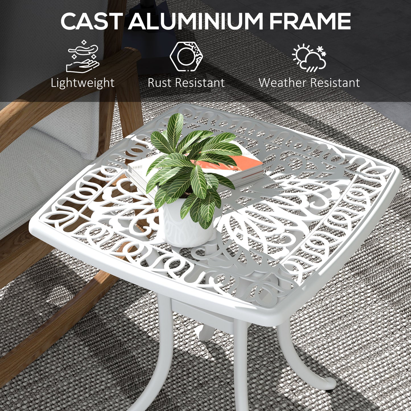 Cast Aluminium Bistro Table