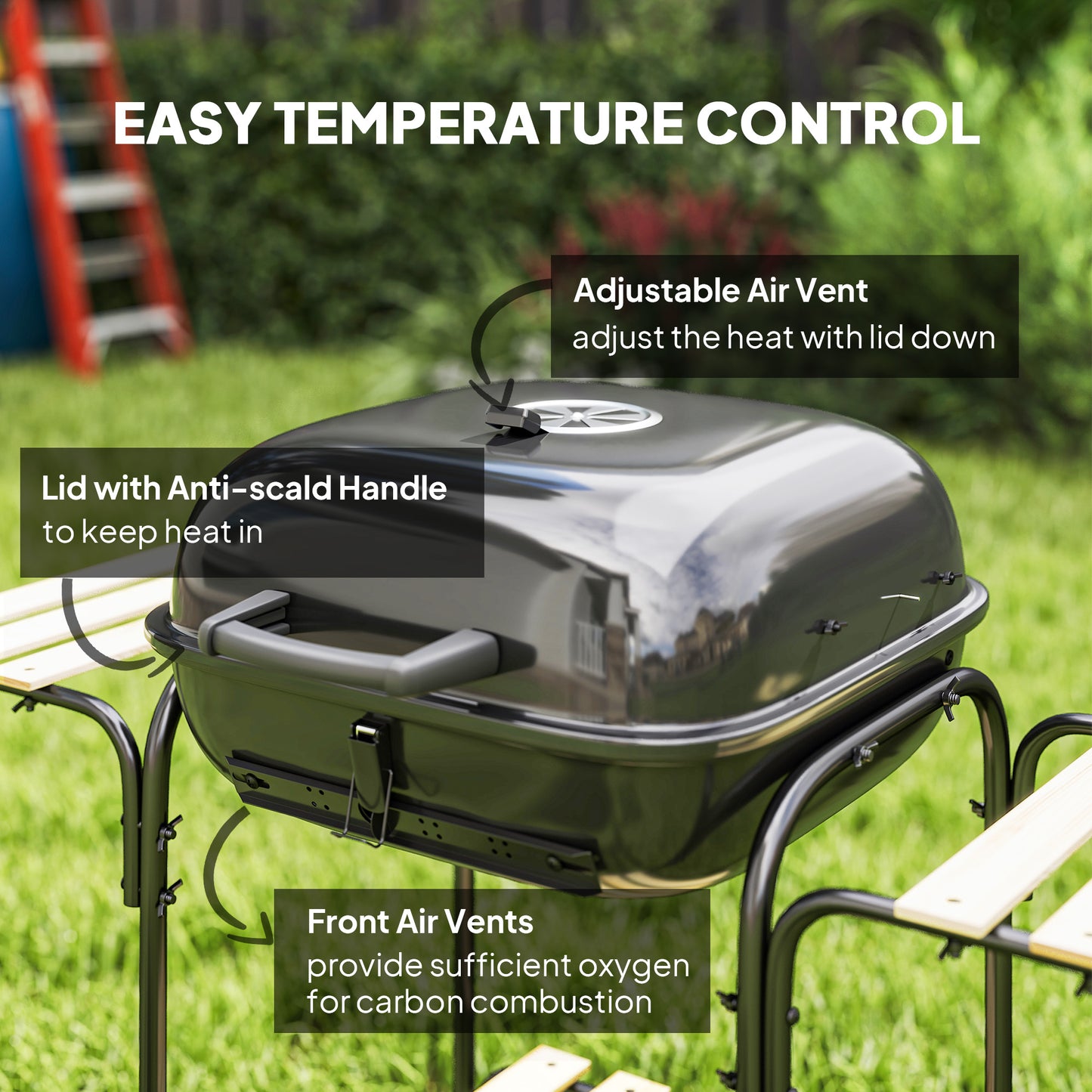 Charcoal Barbecue Grill Portable BBQ Grill