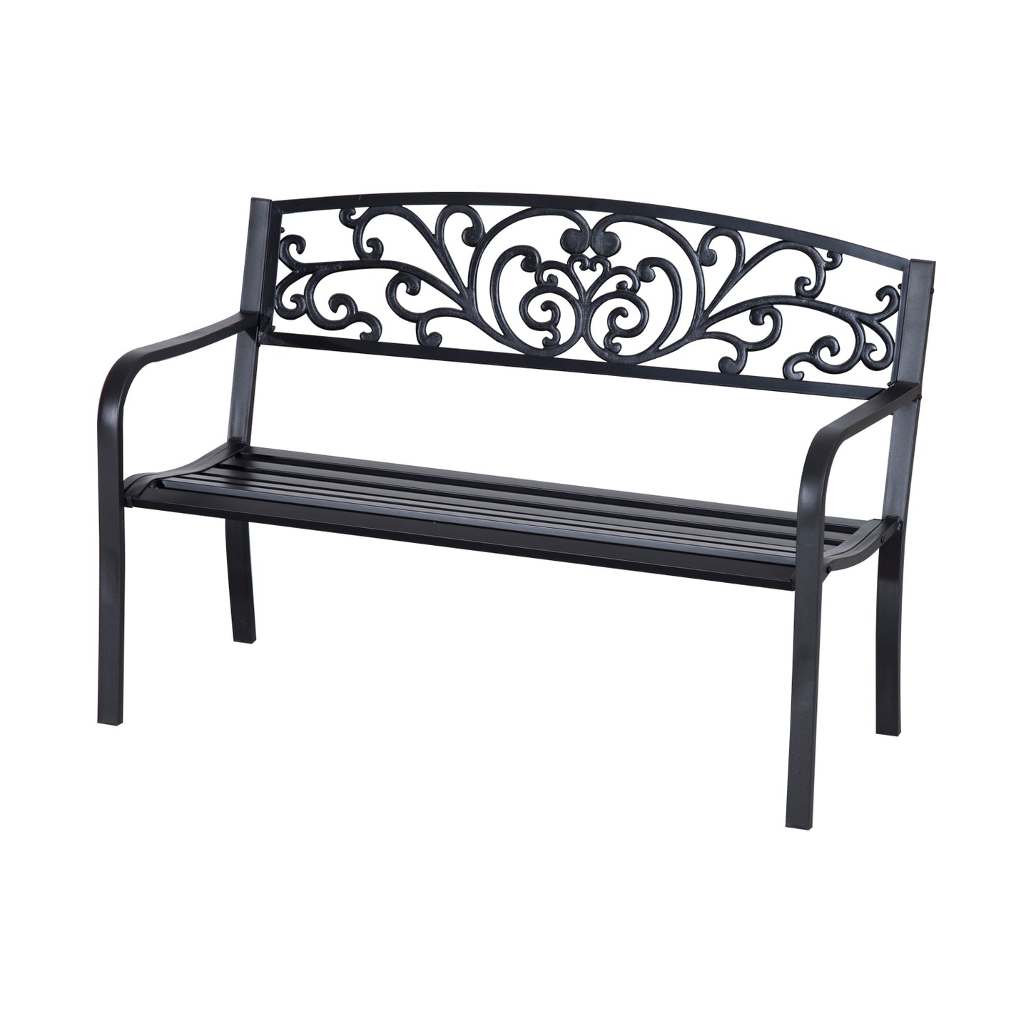 2-Seater Garden Bench, Steel