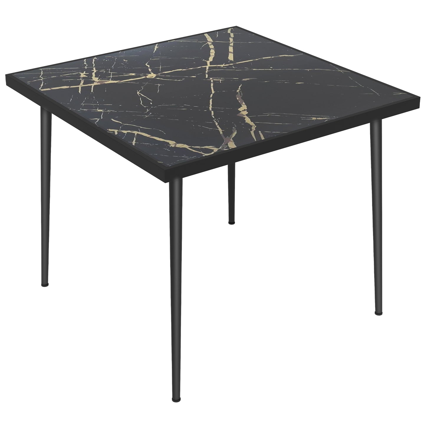 Square Garden Table, Outdoor Dining Table for 4