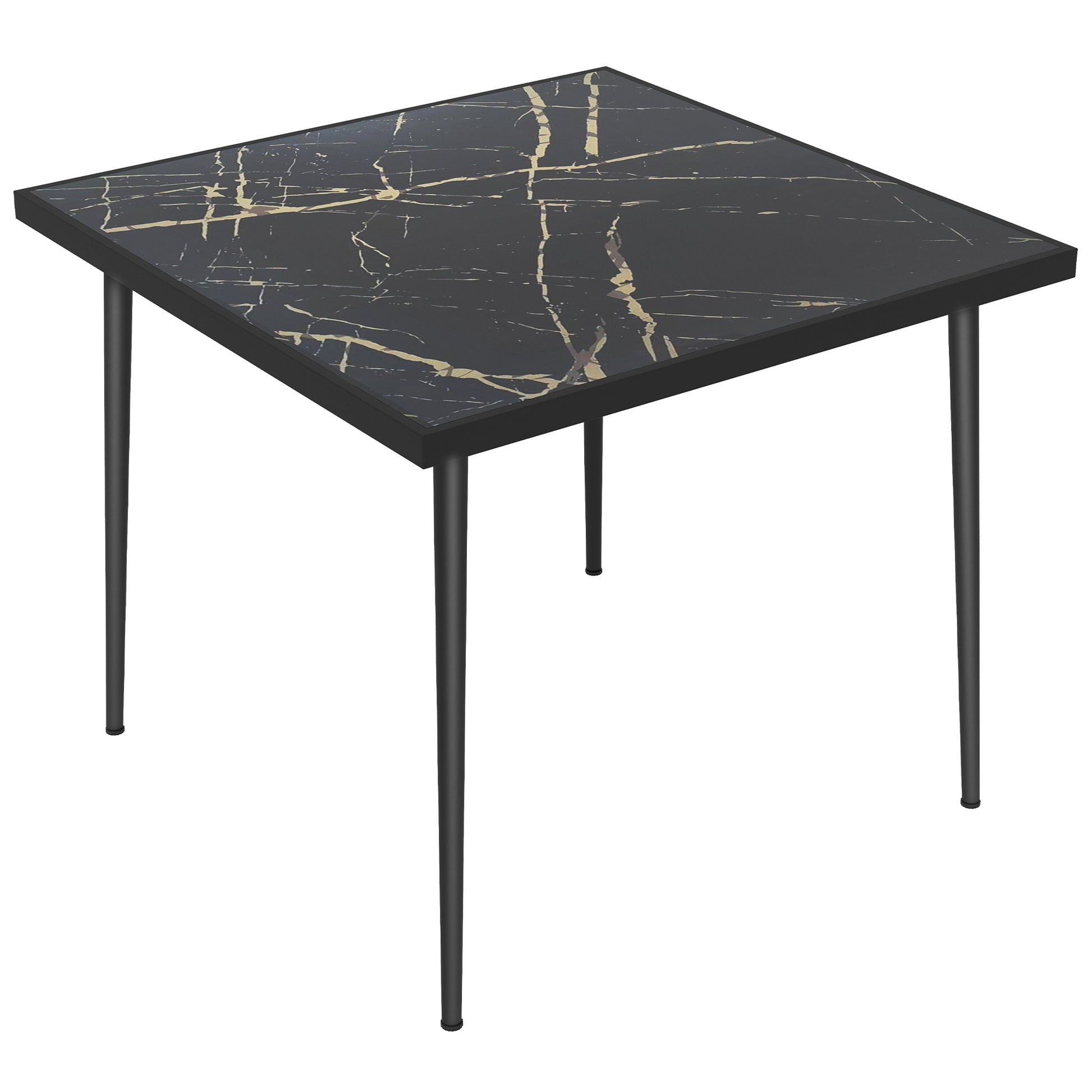 Square Garden Table, Outdoor Dining Table for 4