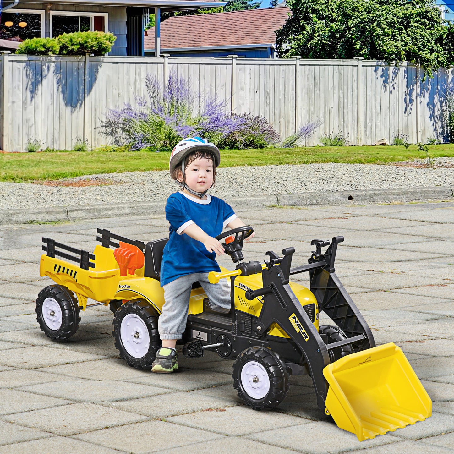 Kids Pedal Go Kart Excavator