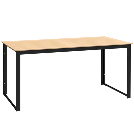 Garden Table for 6 People, 160 x 80 x 75 cm Rectangle Outdoor